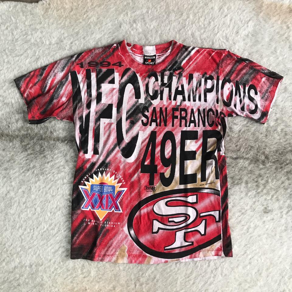 Vintage SF 49ers NFC championship hawaiian button up - Depop