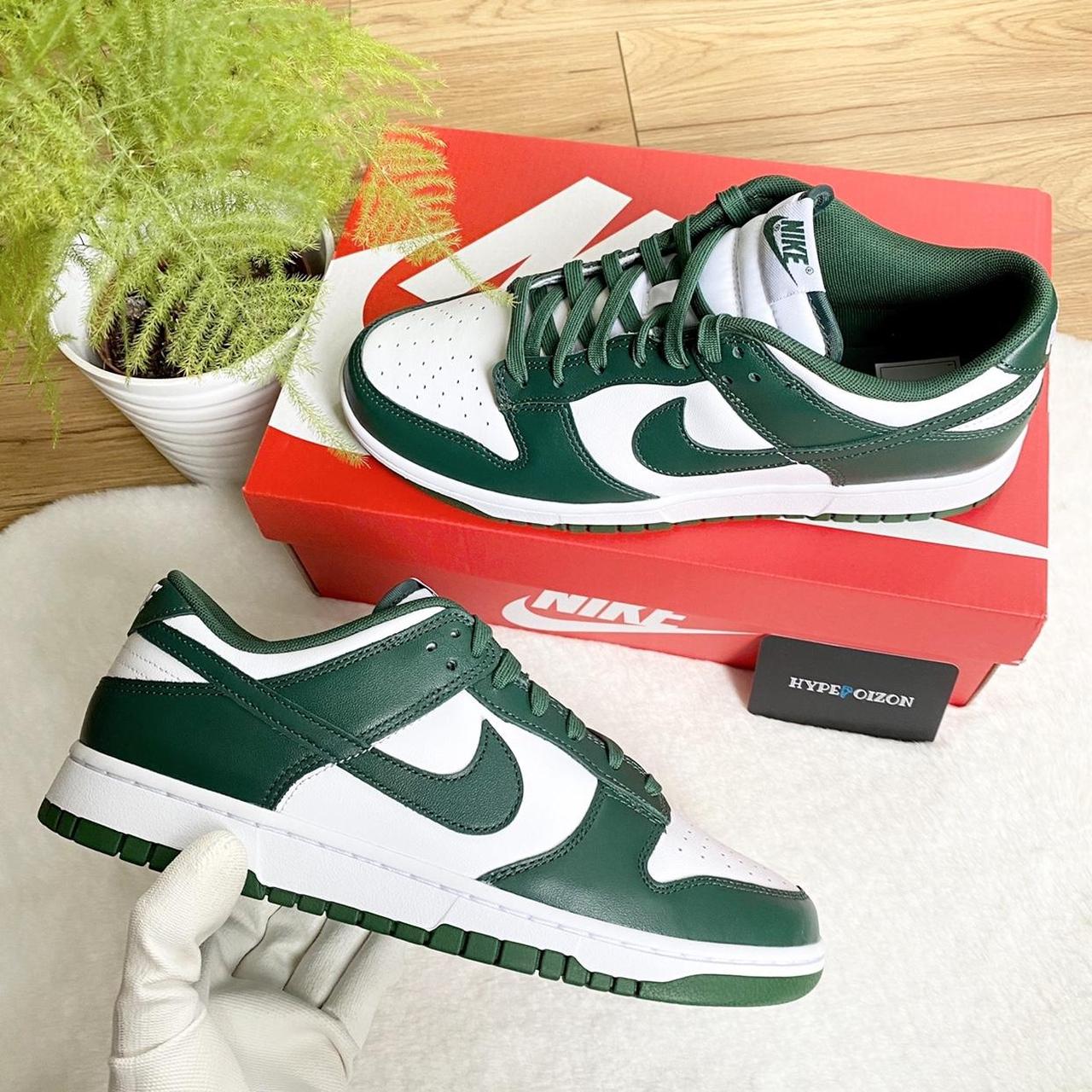 Nike Dunk Low Michigan State UK8 100%... - Depop