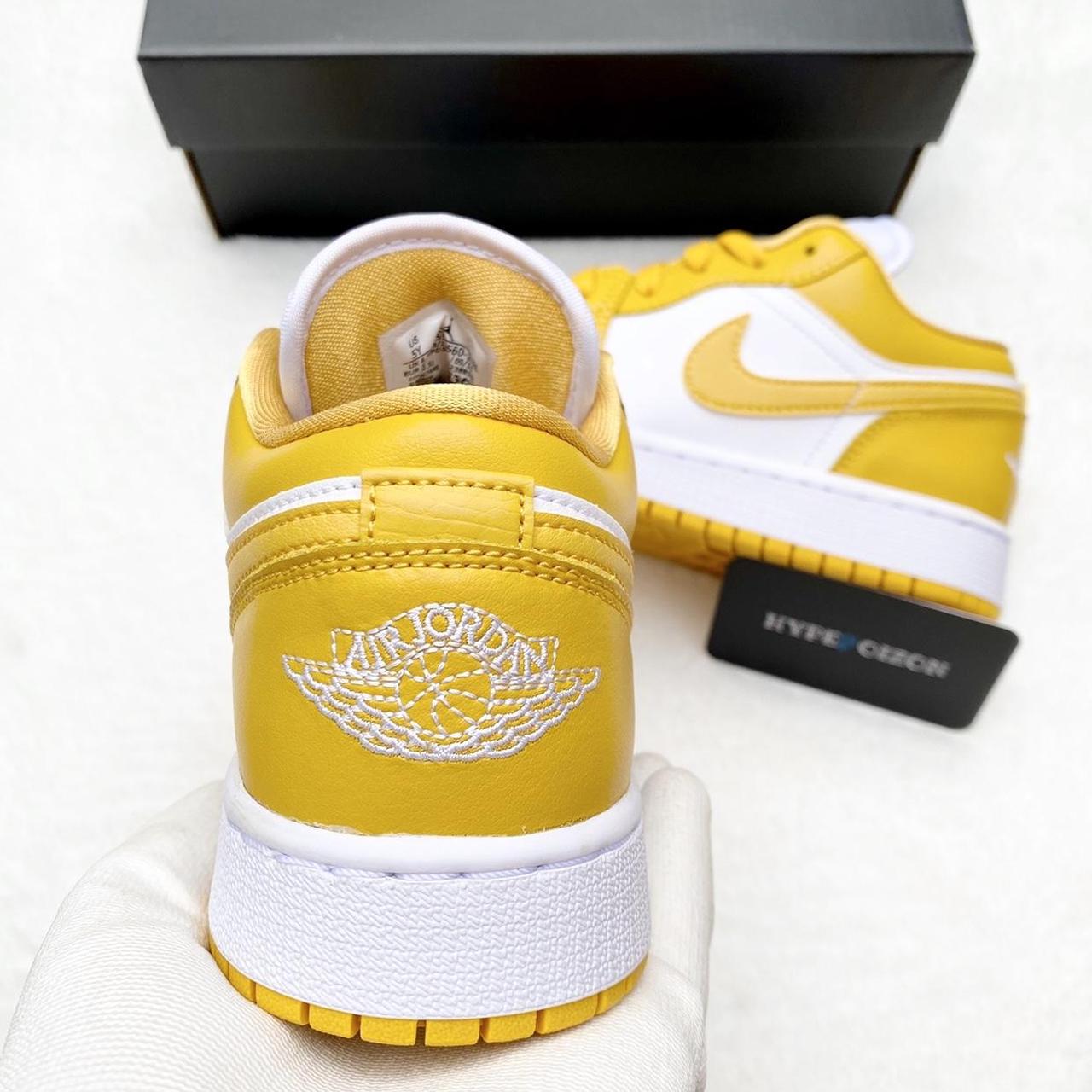 Nike Air Jordan 1 Low Mustard White Yellow... Depop