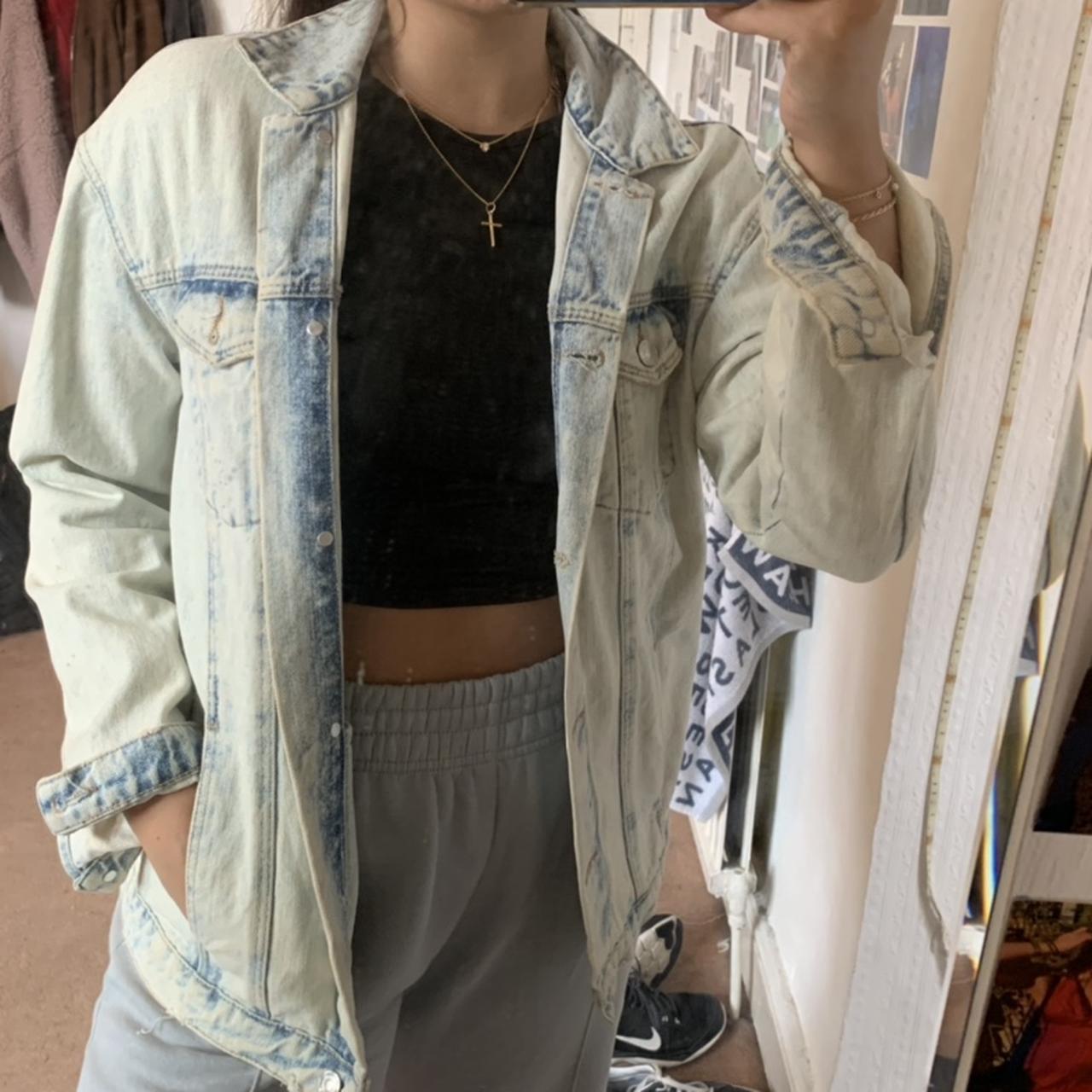 zara acid wash denim jacket