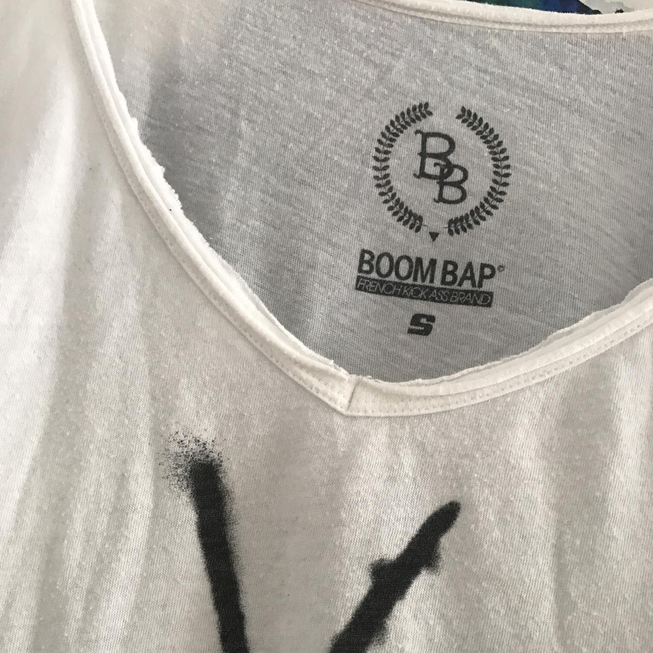 Boom Bap Fsucks v-Neck shirt white