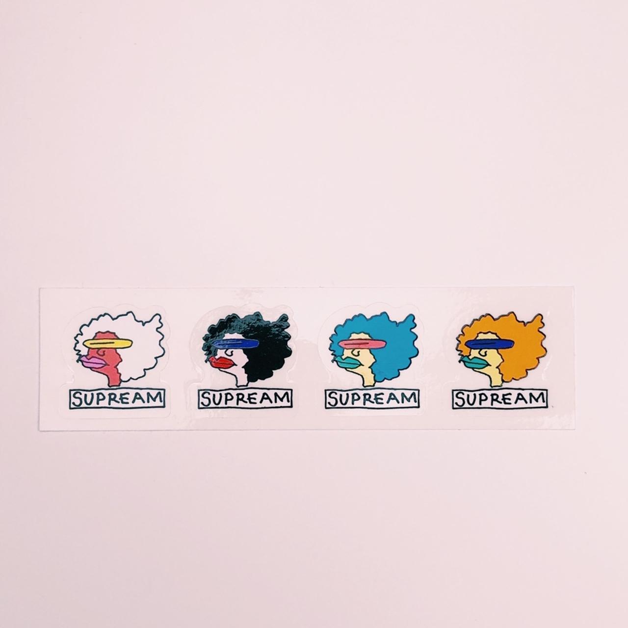 Supreme Gonz Ramm Head Mini sticker strip FW17,