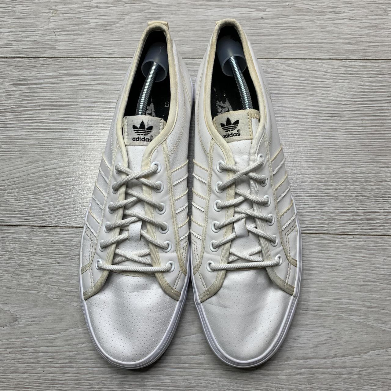 Adidas Originals Men's White and Cream Trainers | Depop