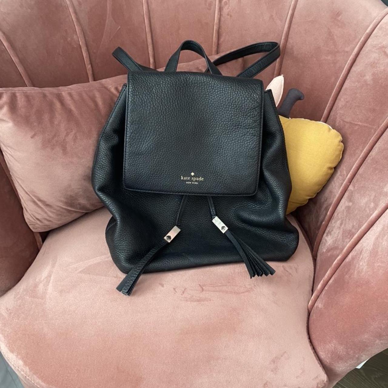 Kate Spade Soft leather backpack with gold hardware