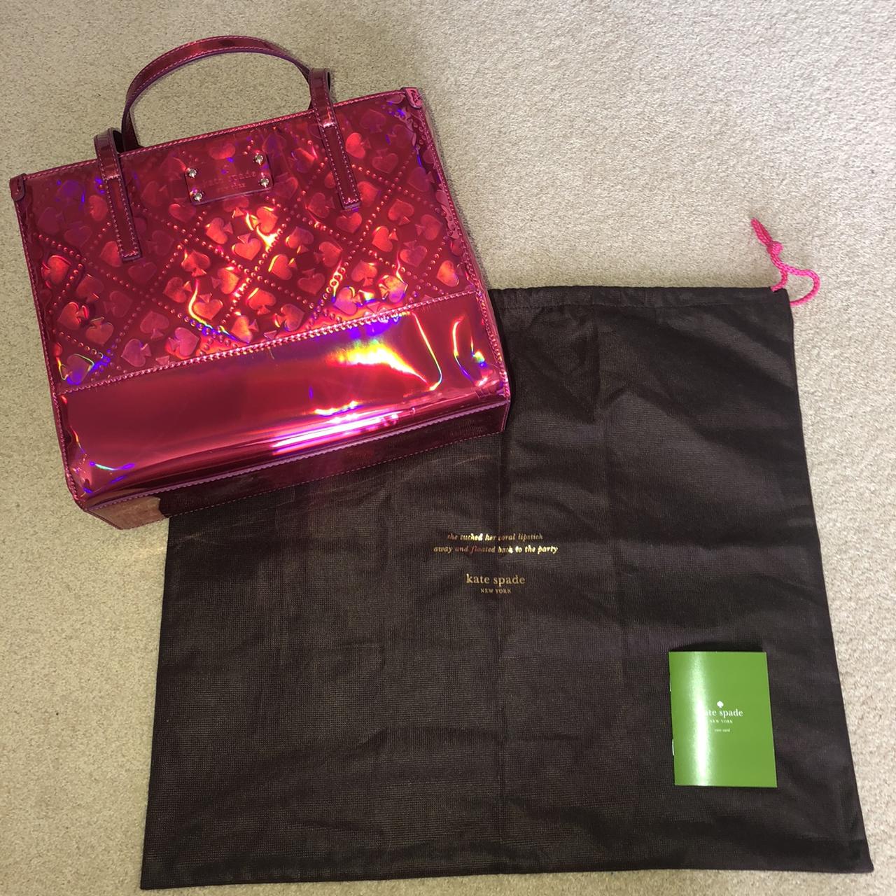 Vintage Kate Spade purse that has pink and white - Depop