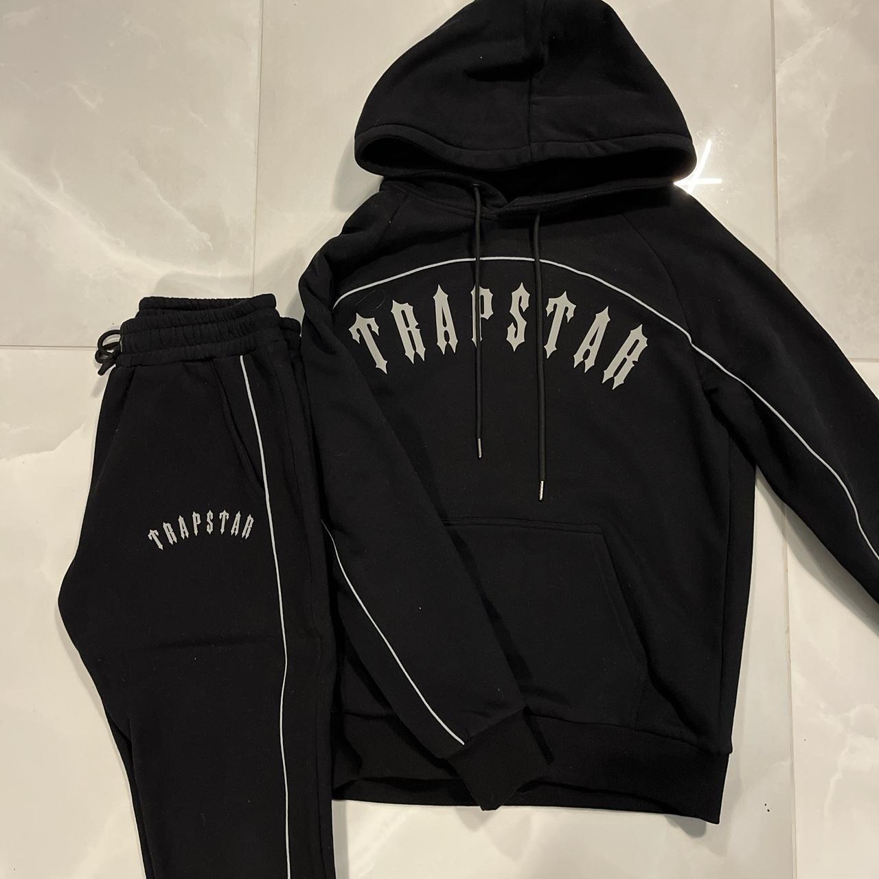 Trapstar Irongate Arch Hoodie Tracksuit - Black /... - Depop
