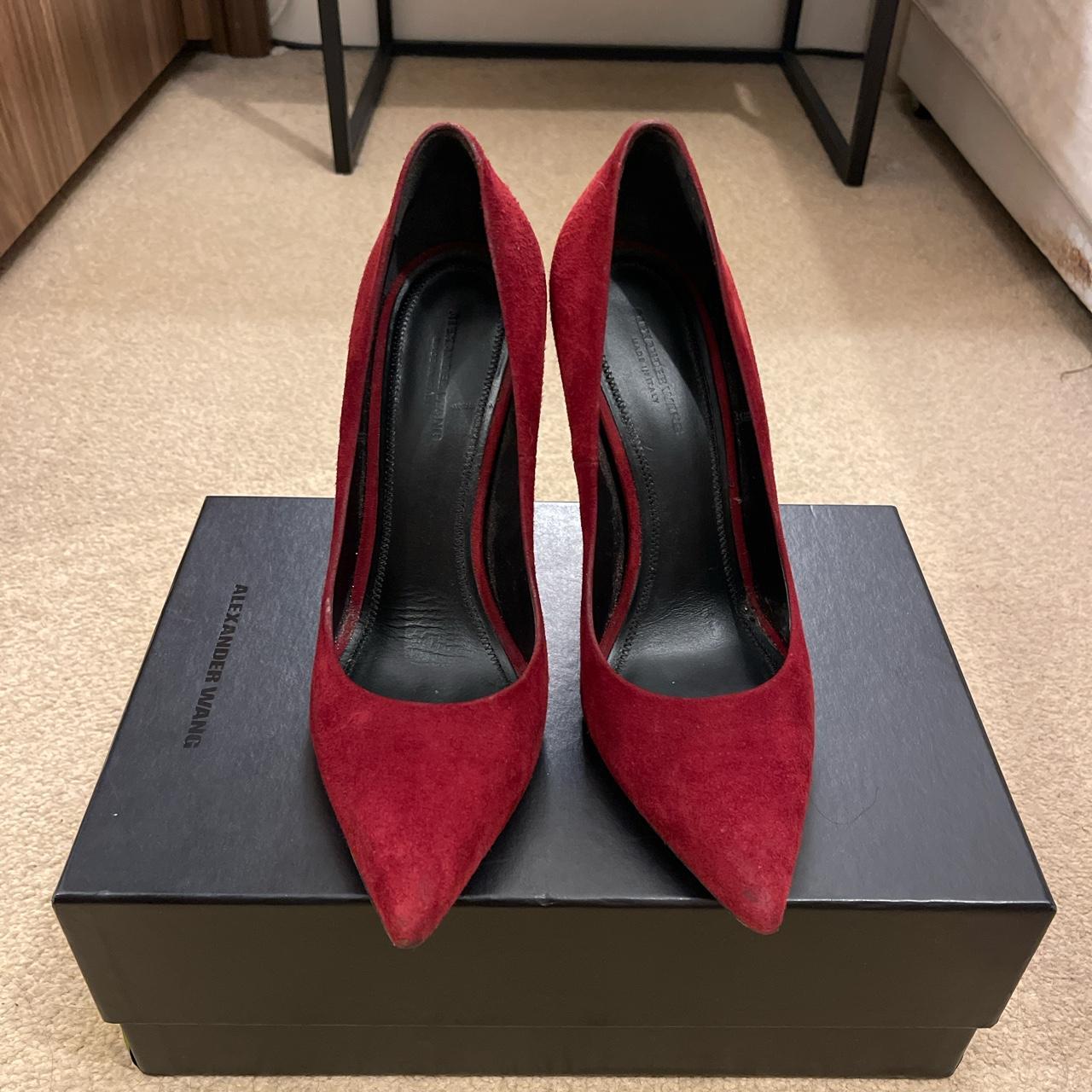 Alexander wang red clearance heels