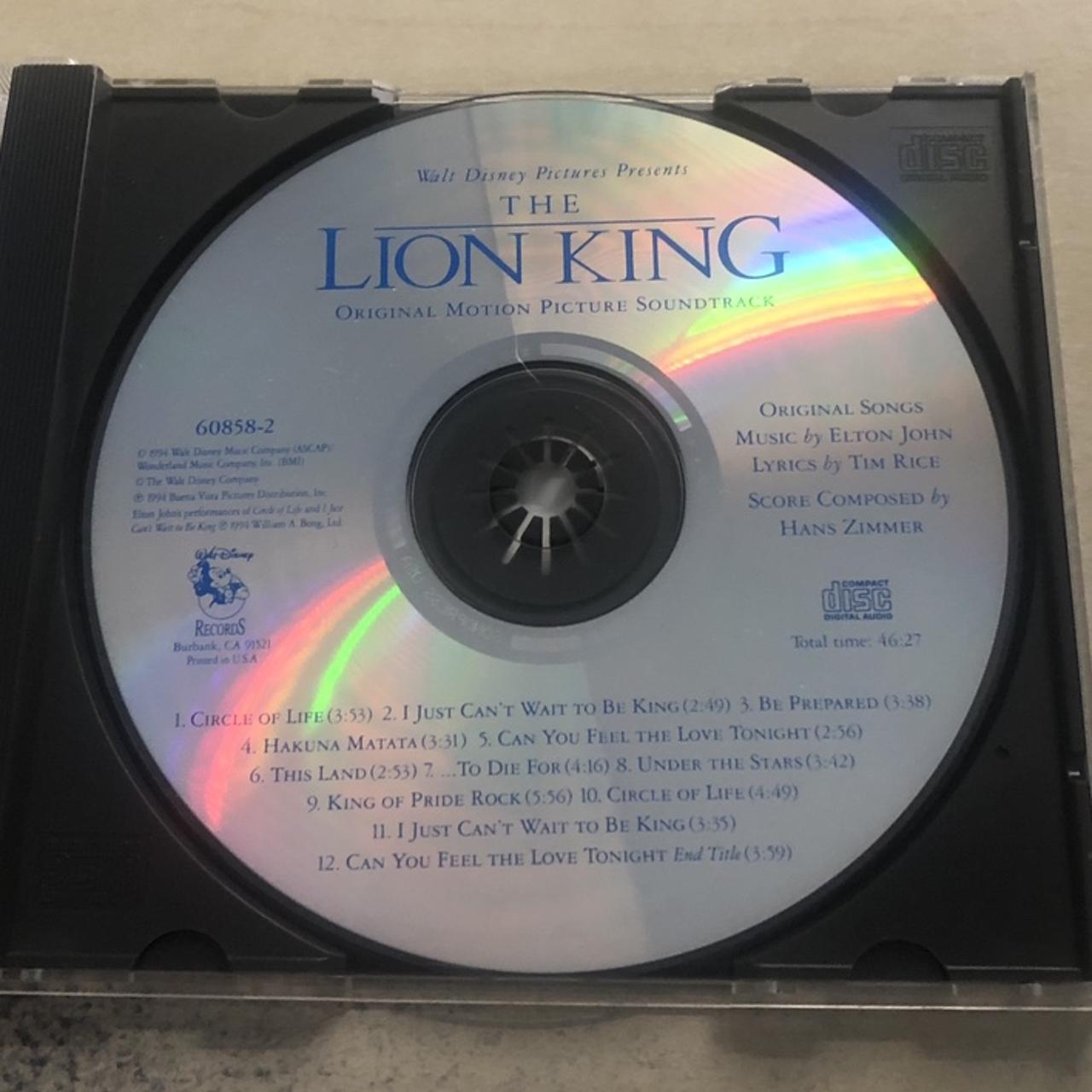 The Lion King Soundtrack CD CD And Inserts In Near... - Depop