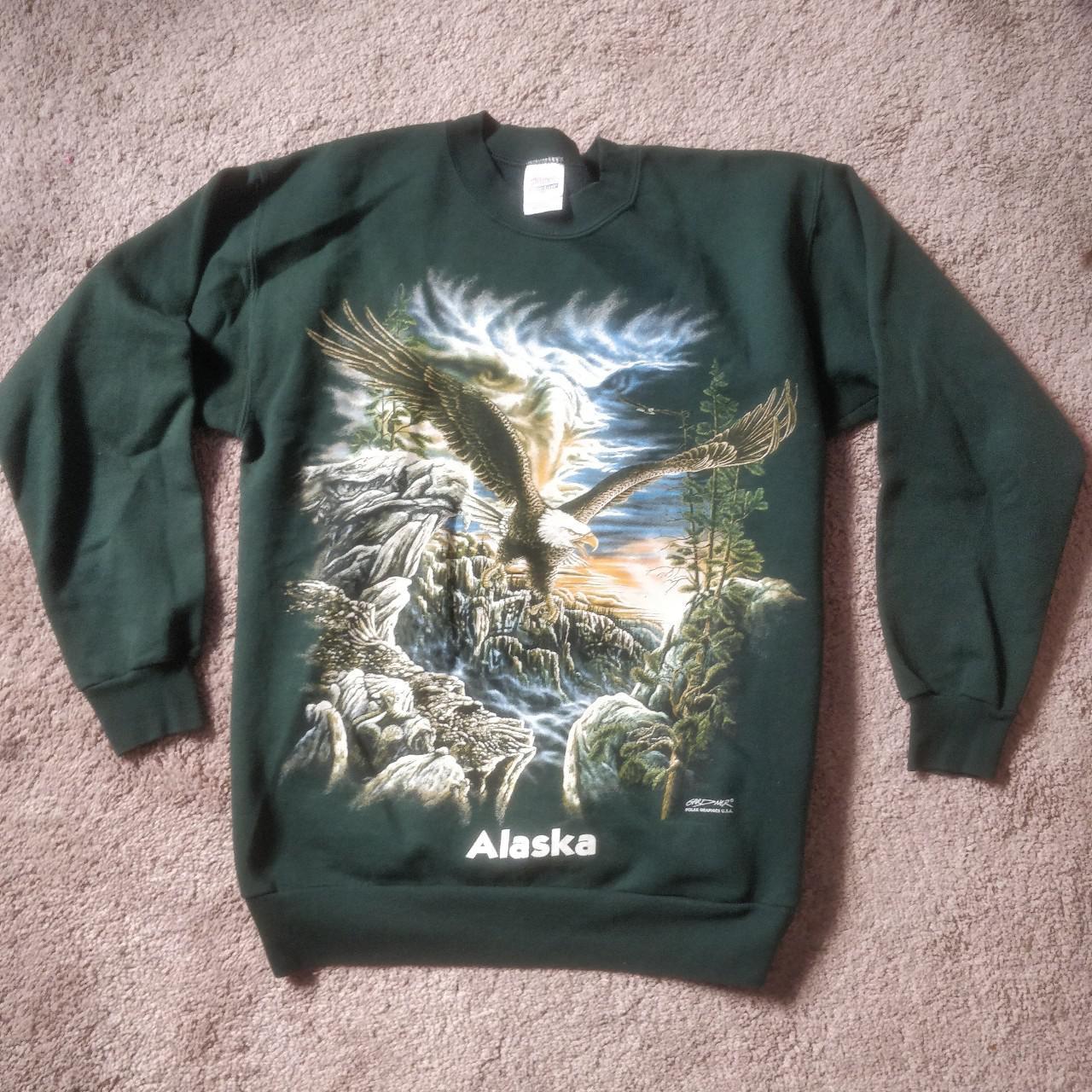 Alaska eagle crewneck sweatshirt Adult size S - it - Depop