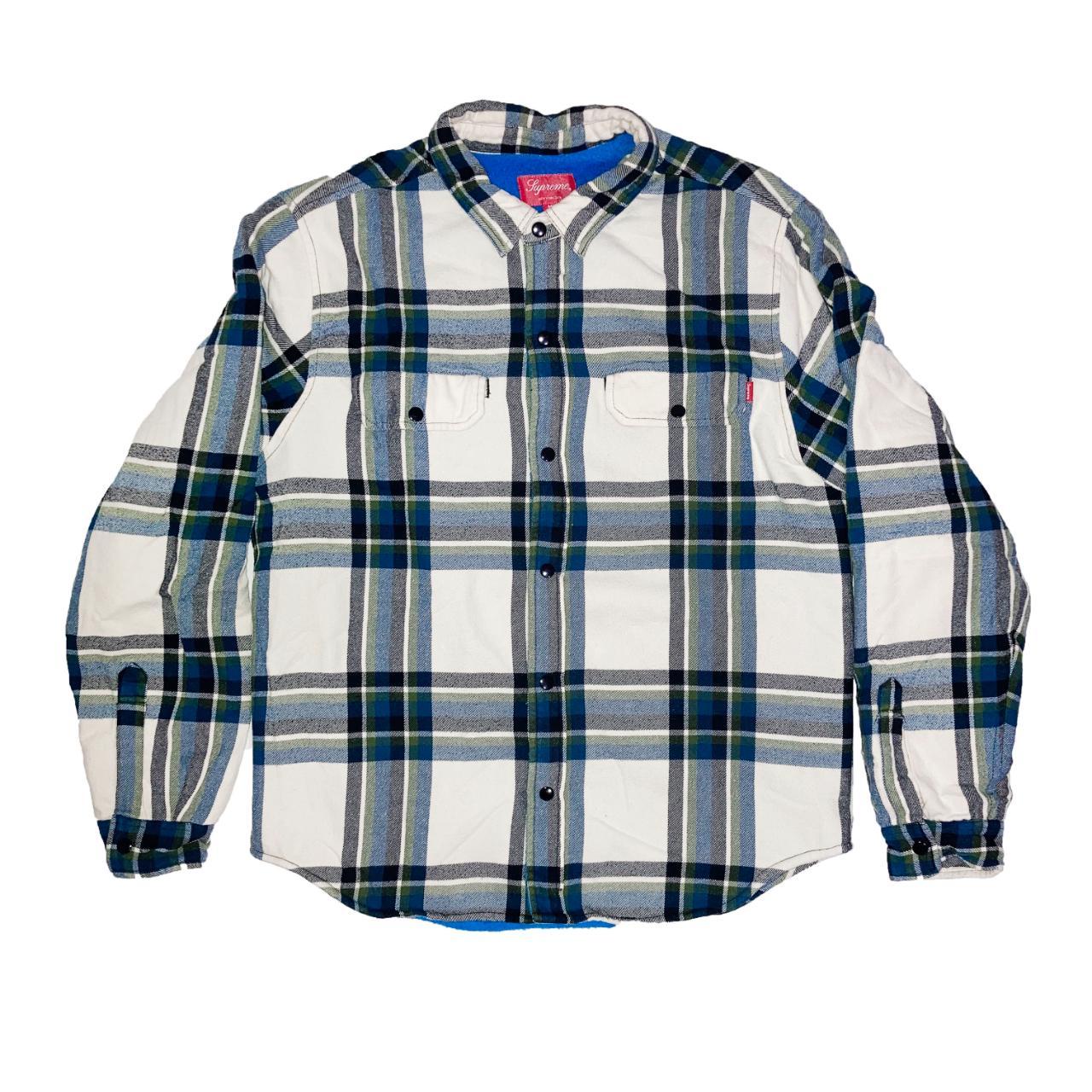 【通販卸値】Supreme pile lined plaid flannel shirt シャツ