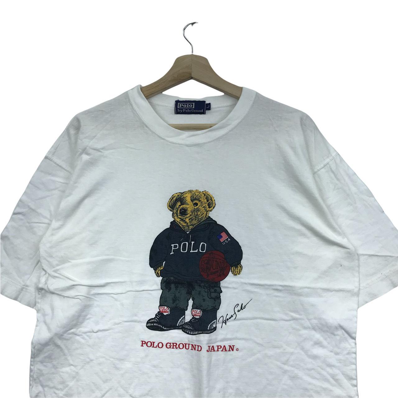 Vtg POLO BEAR BASKETBALL Made In USA Tee Shirt... - Depop