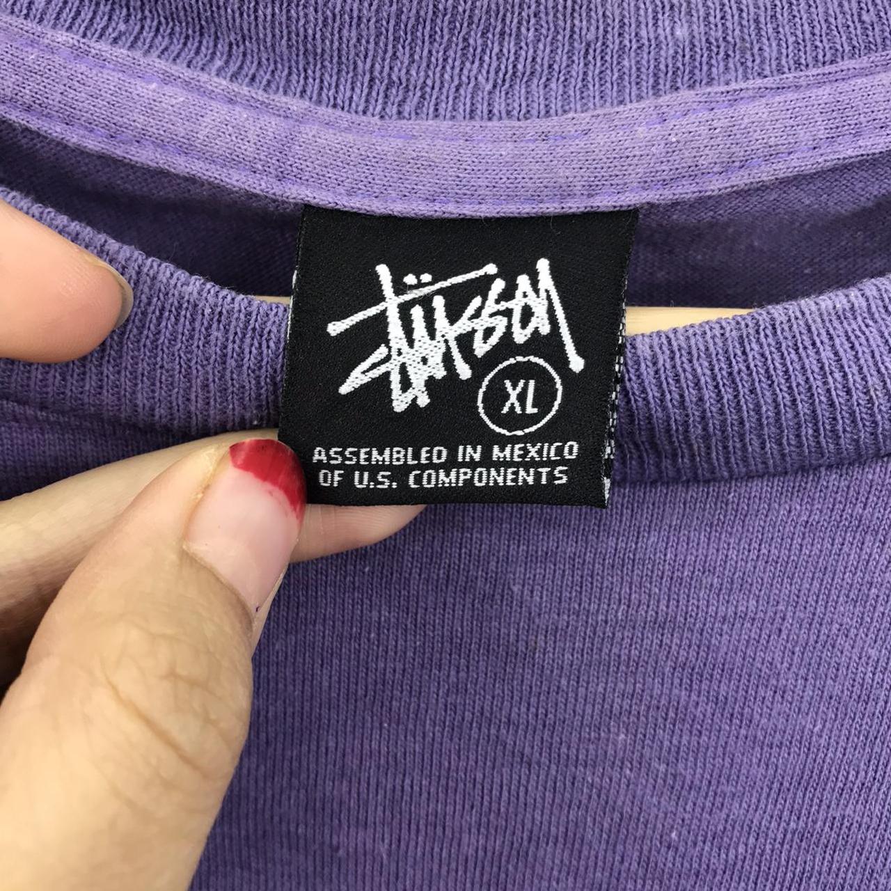 Stüssy Men's Purple T-shirt | Depop