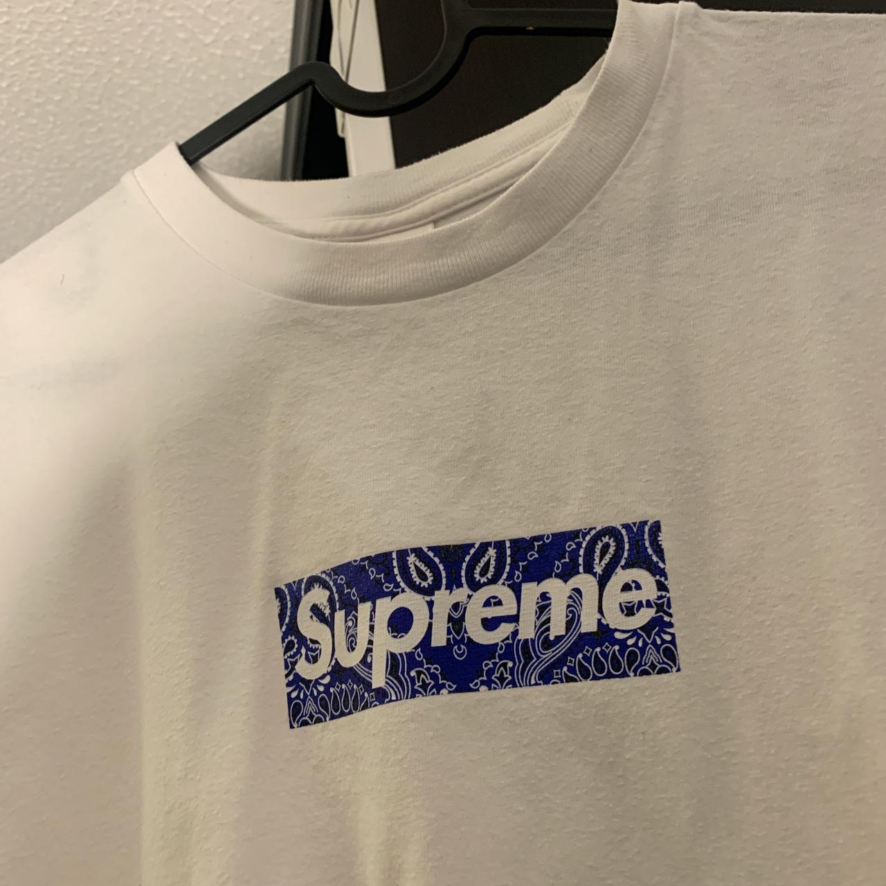 Camiseta Supreme Bandana Box Logo Blancas Argentina Camiseta