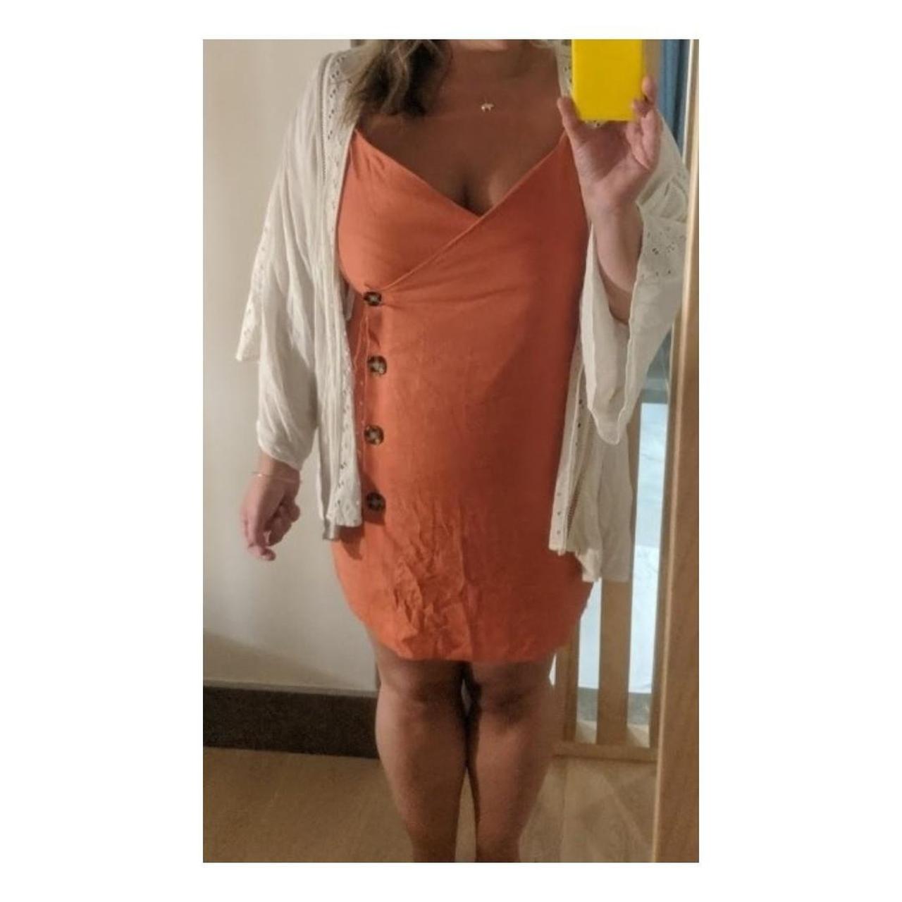 Topshop burnt store orange dress