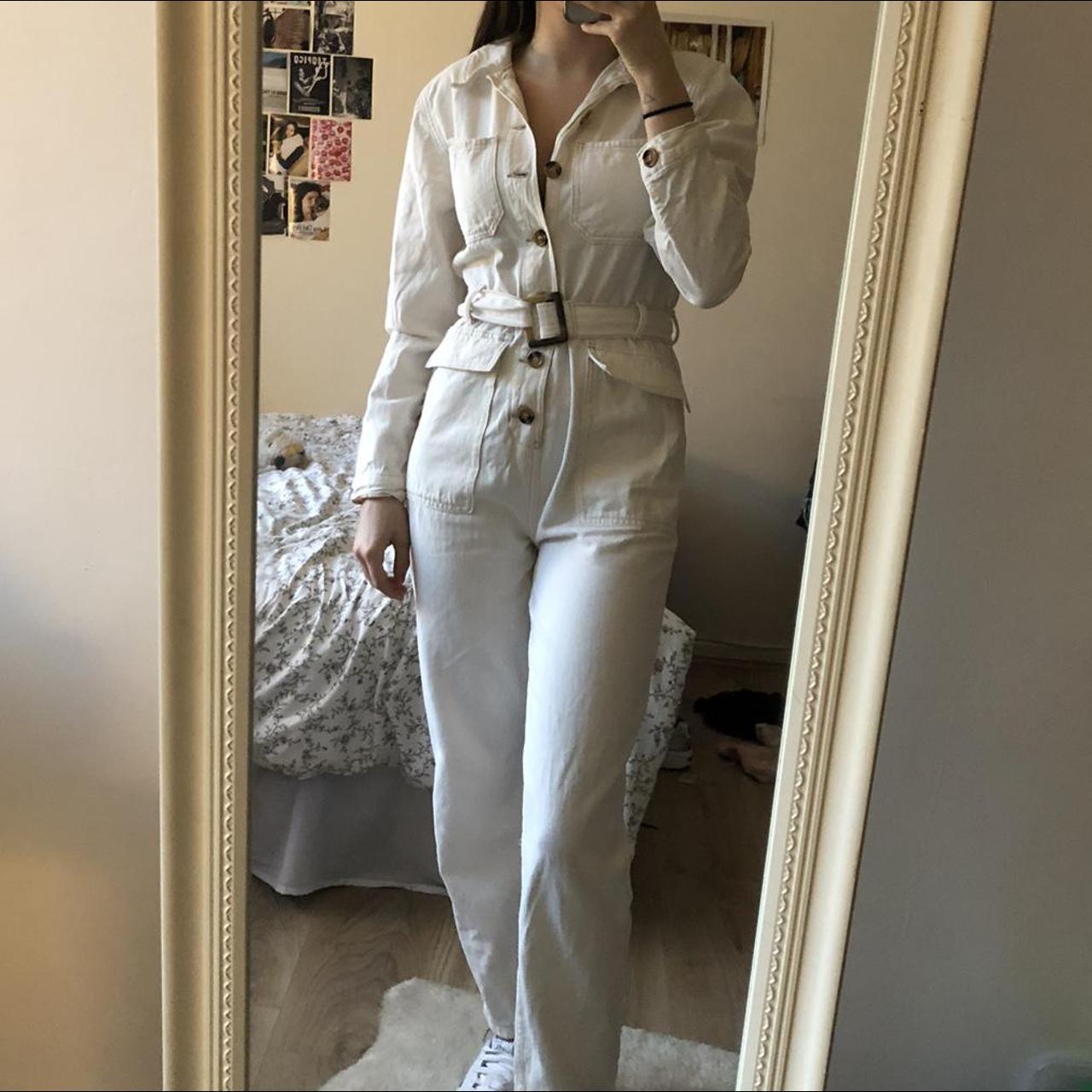 cream boiler suit