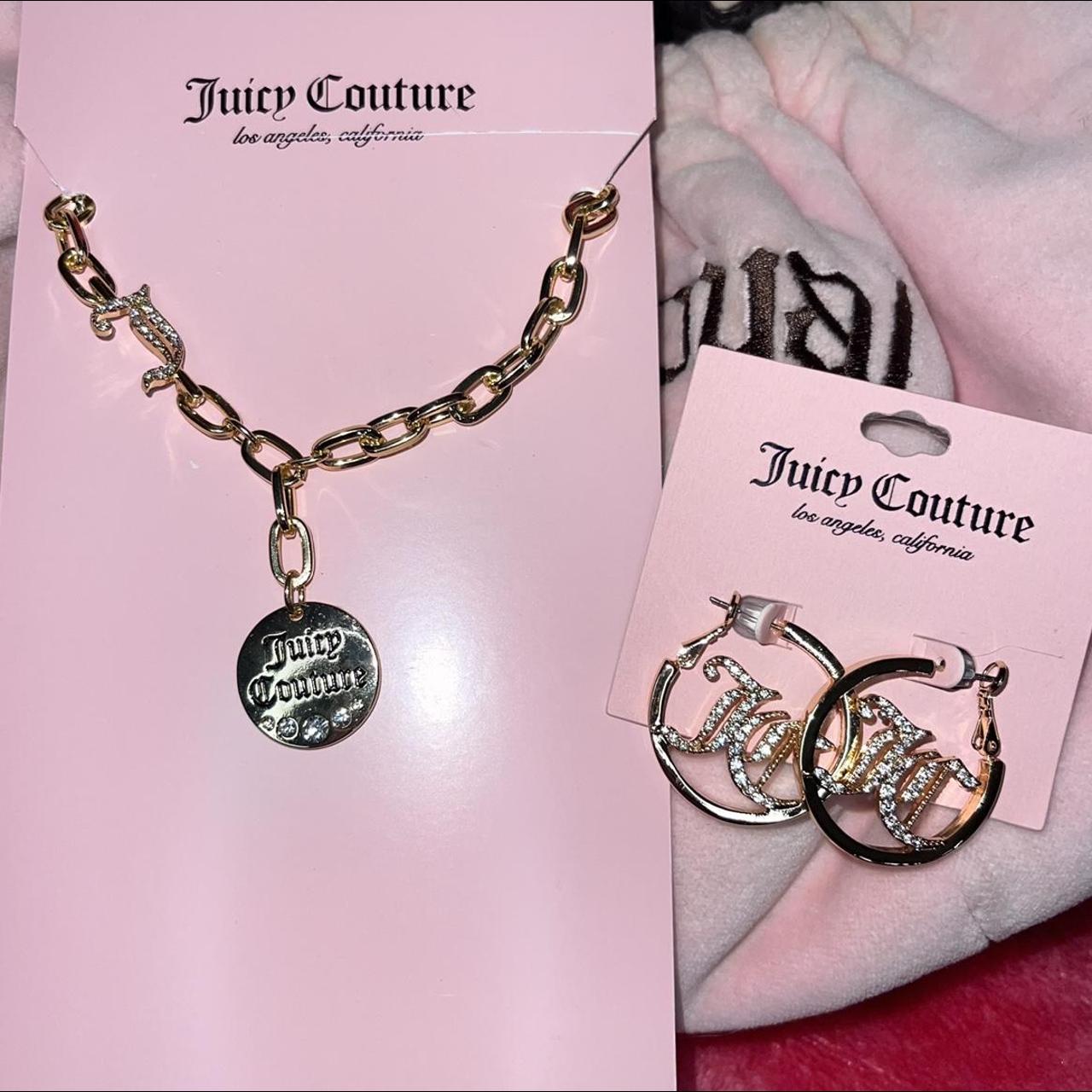 🎀 Juicy couture necklace+bracelet🎀, Pink bedazzled