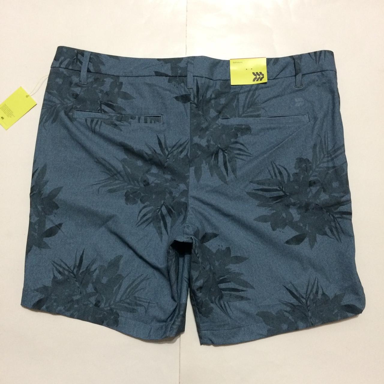 All in Motion Men's Blue and Grey Shorts Depop