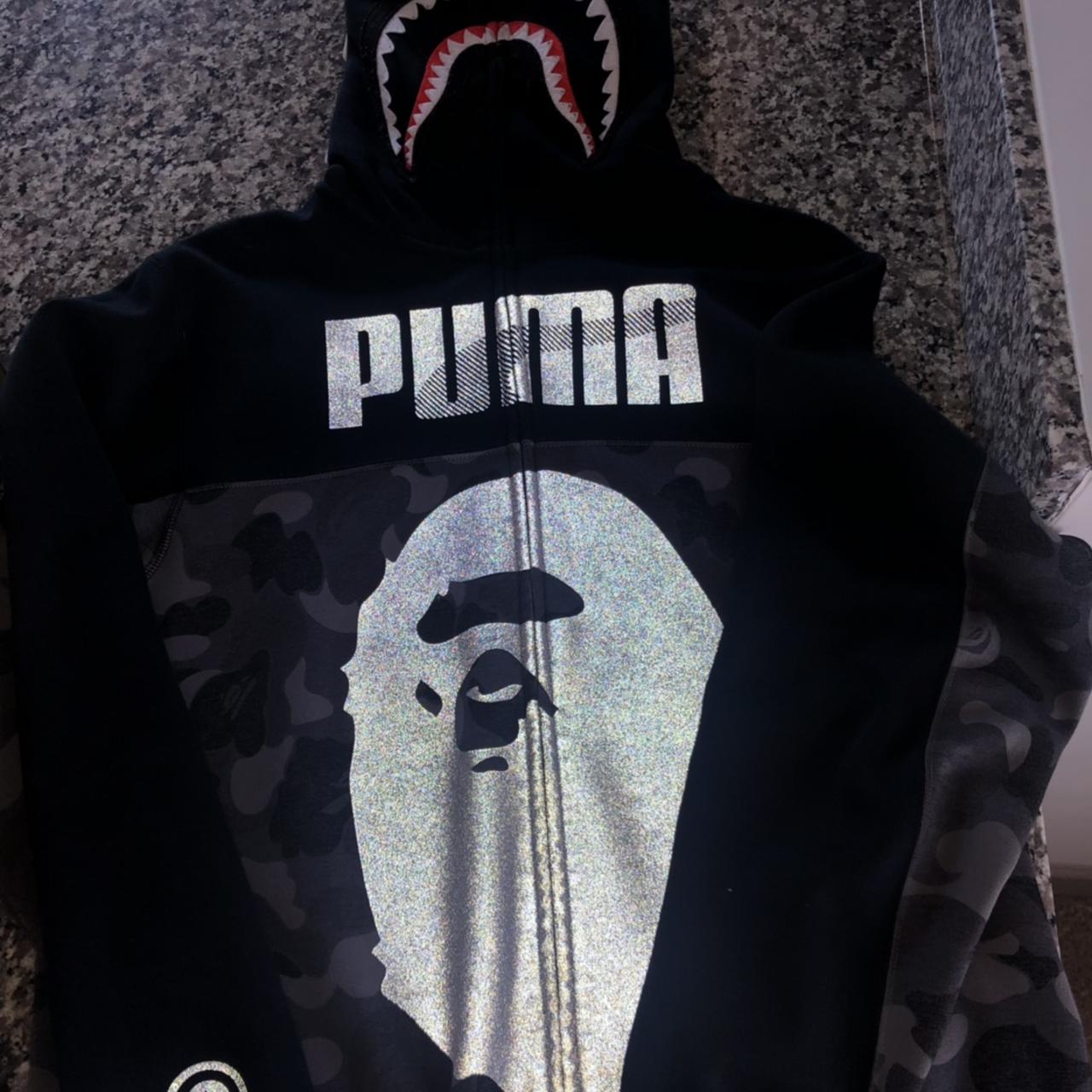 Puma bape cheap hoodie shark