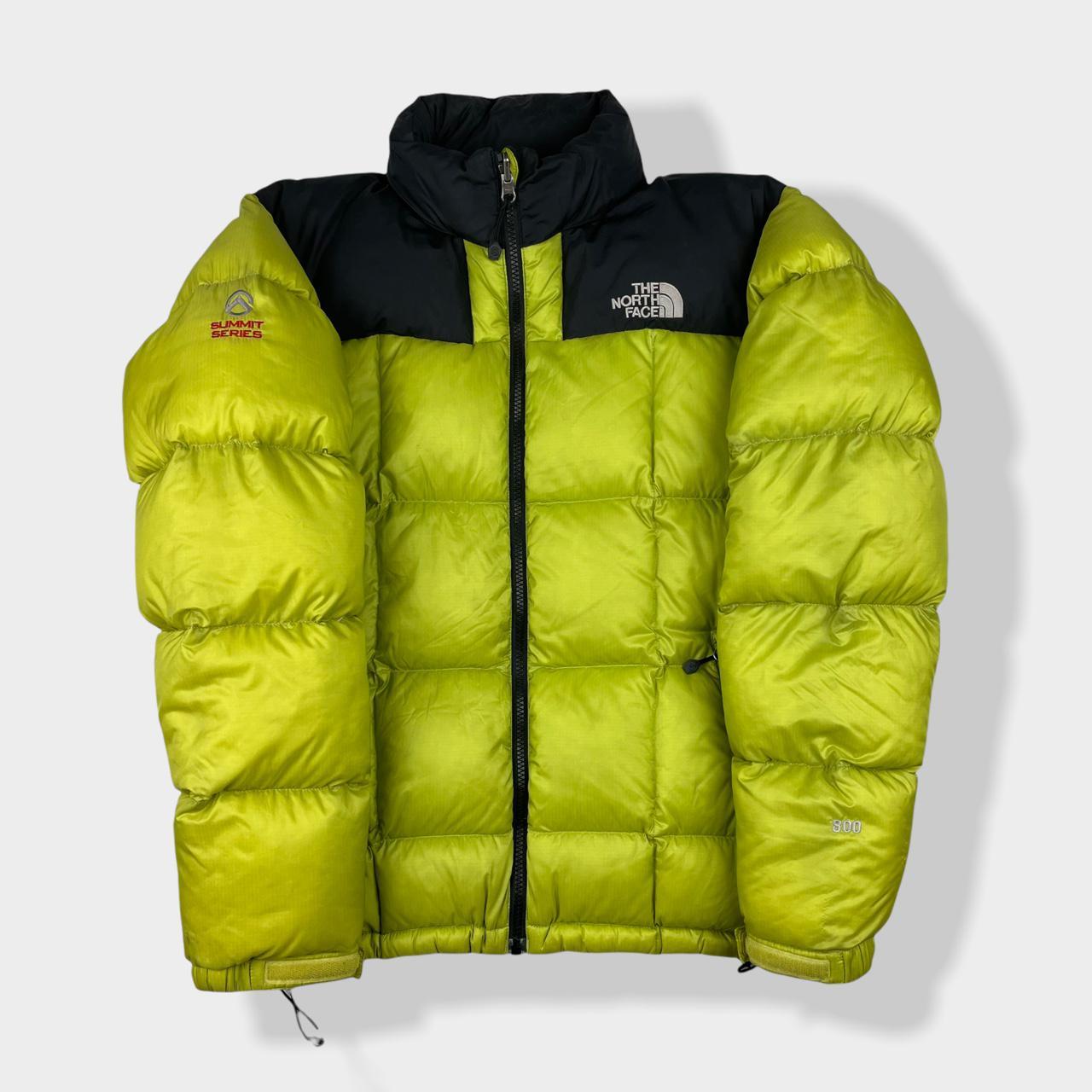 Lime green north outlet face jacket