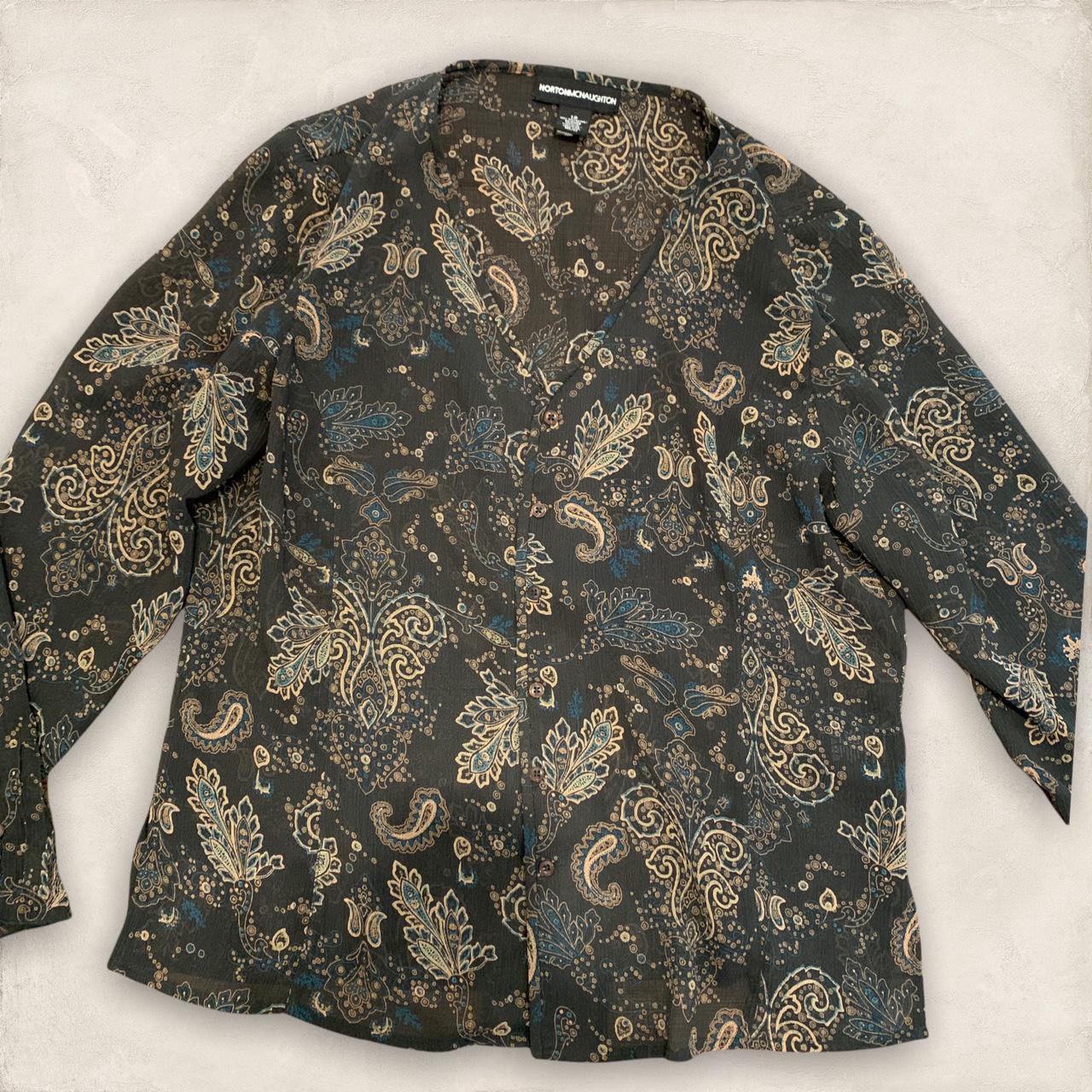 Product Image 3 - Green Floral Paisley Button Up