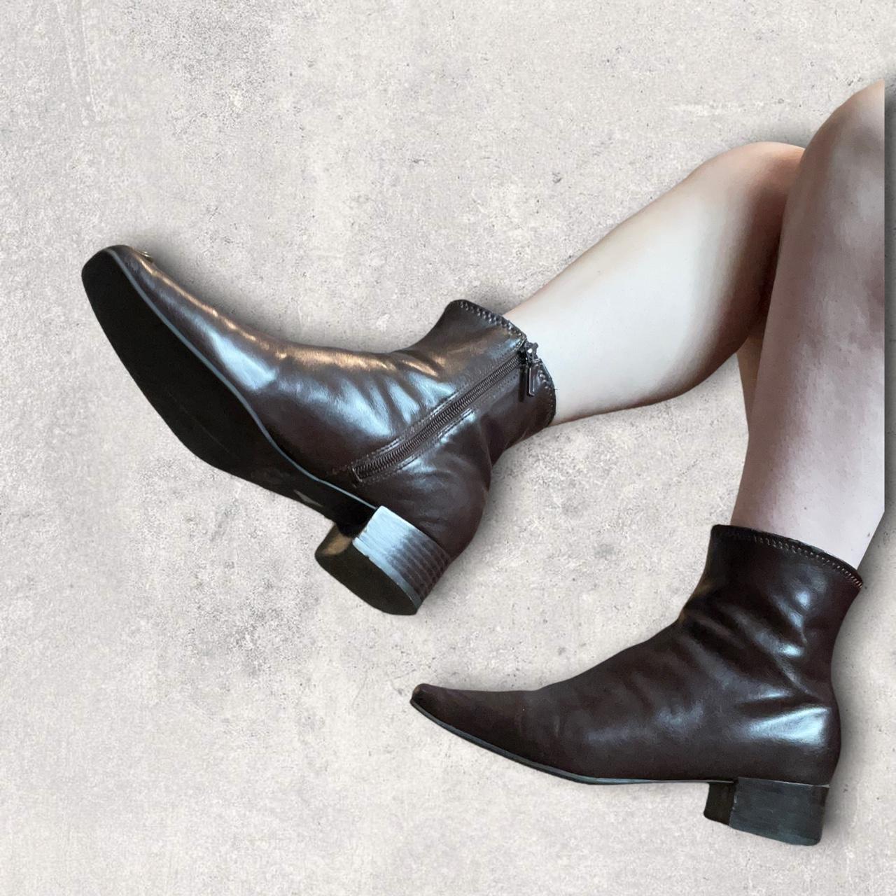 Product Image 4 - Brown Pointed Toe Ankle Booties