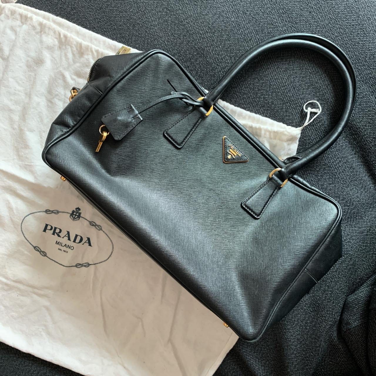 Authentic Prada bag (Black)- Good Condition- Comes - Depop