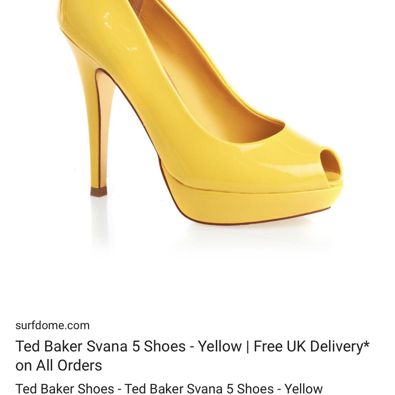 Yellow sales box heels