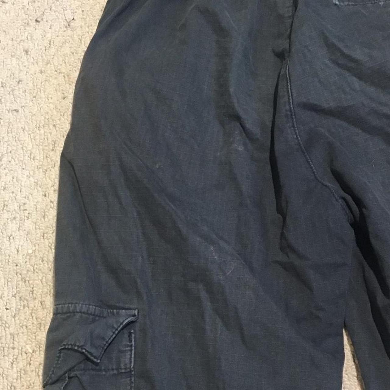 washed navy blue urban outfitters cargos !!!! MAKE... - Depop