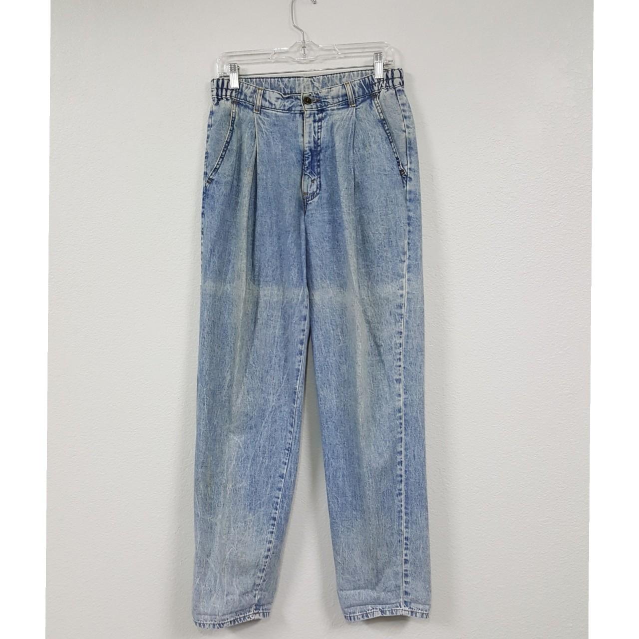 Vintage pleated hot sale jeans