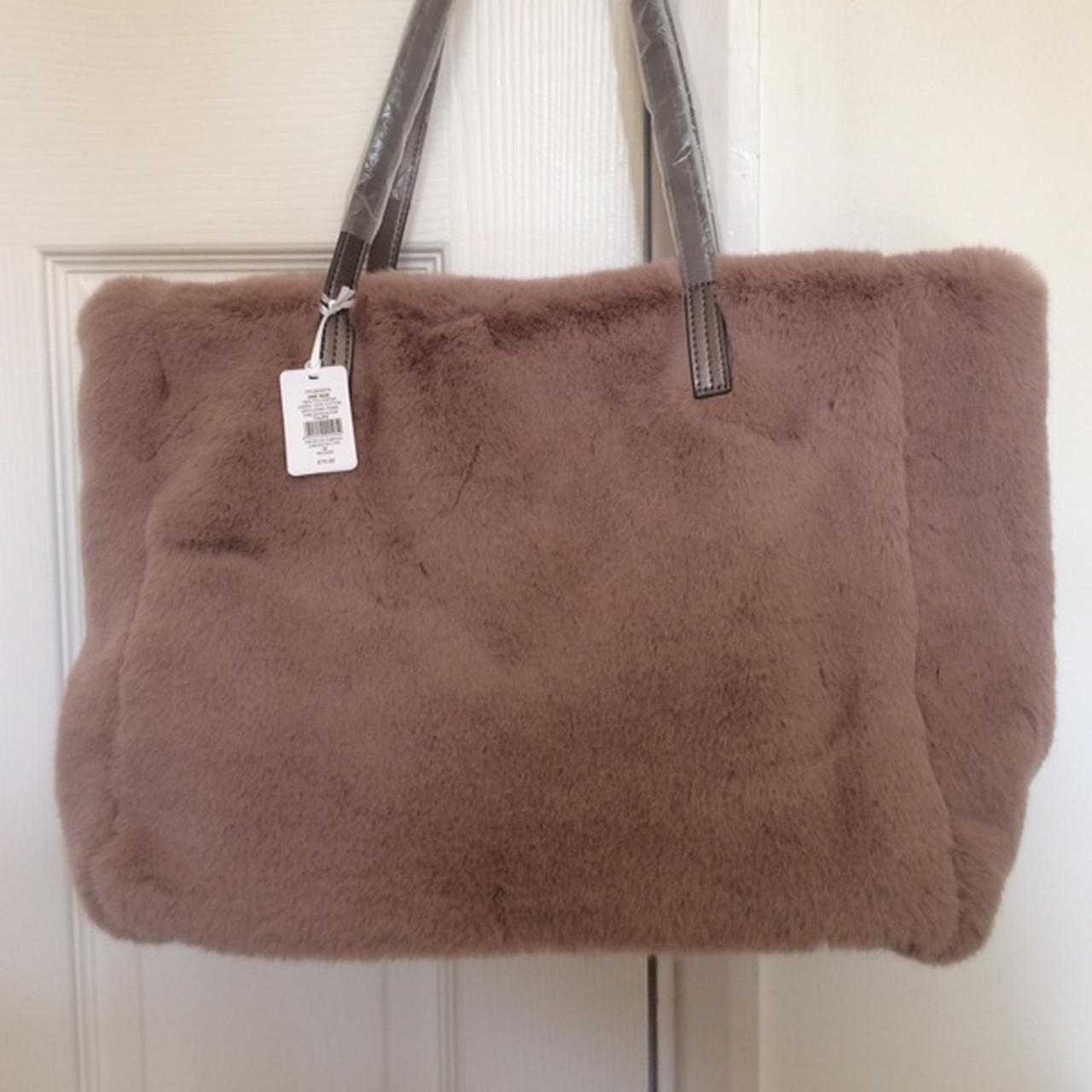 Minority Plush Design Satchel Bag Faux Fur Top Handle Bag - Temu