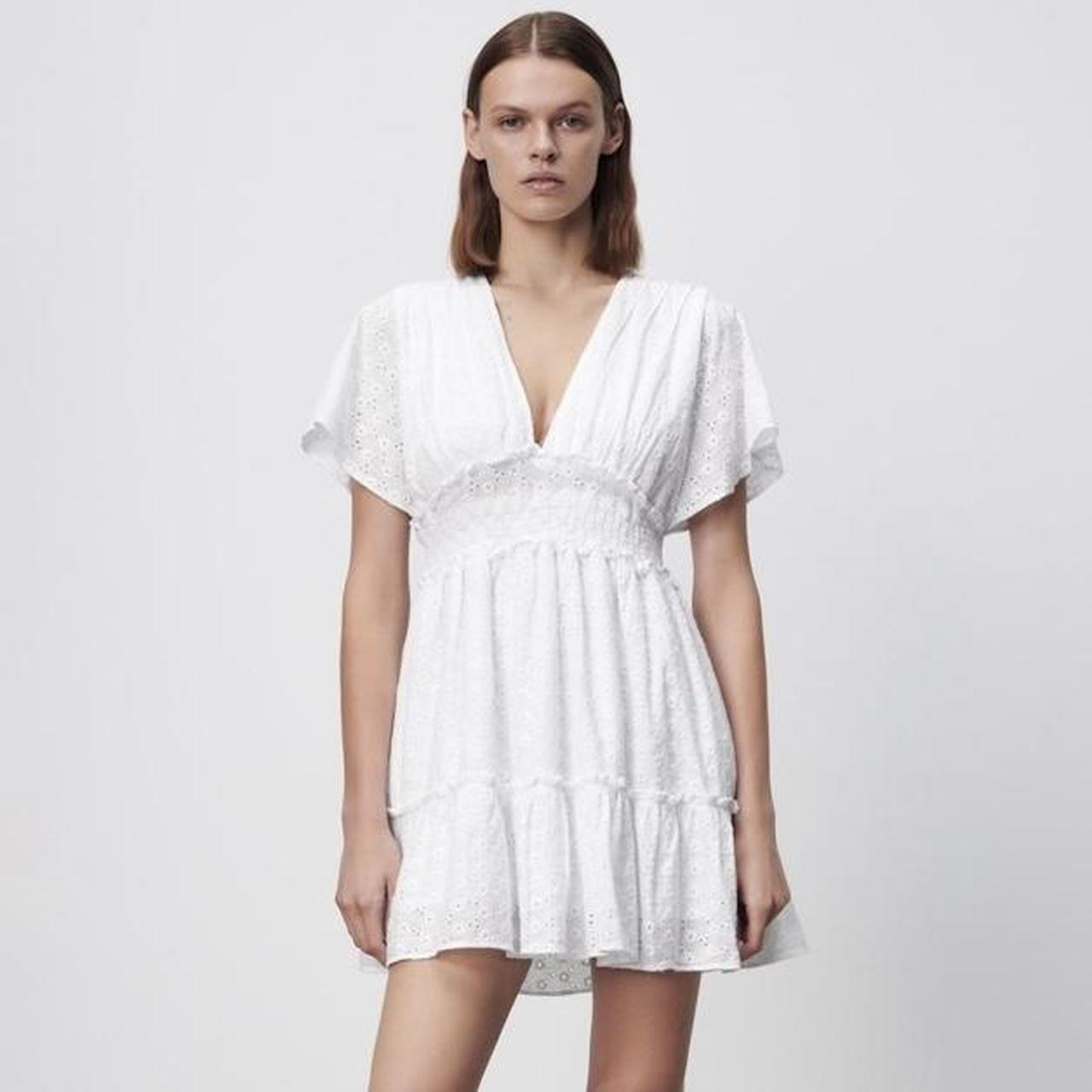 white babydoll dress zara