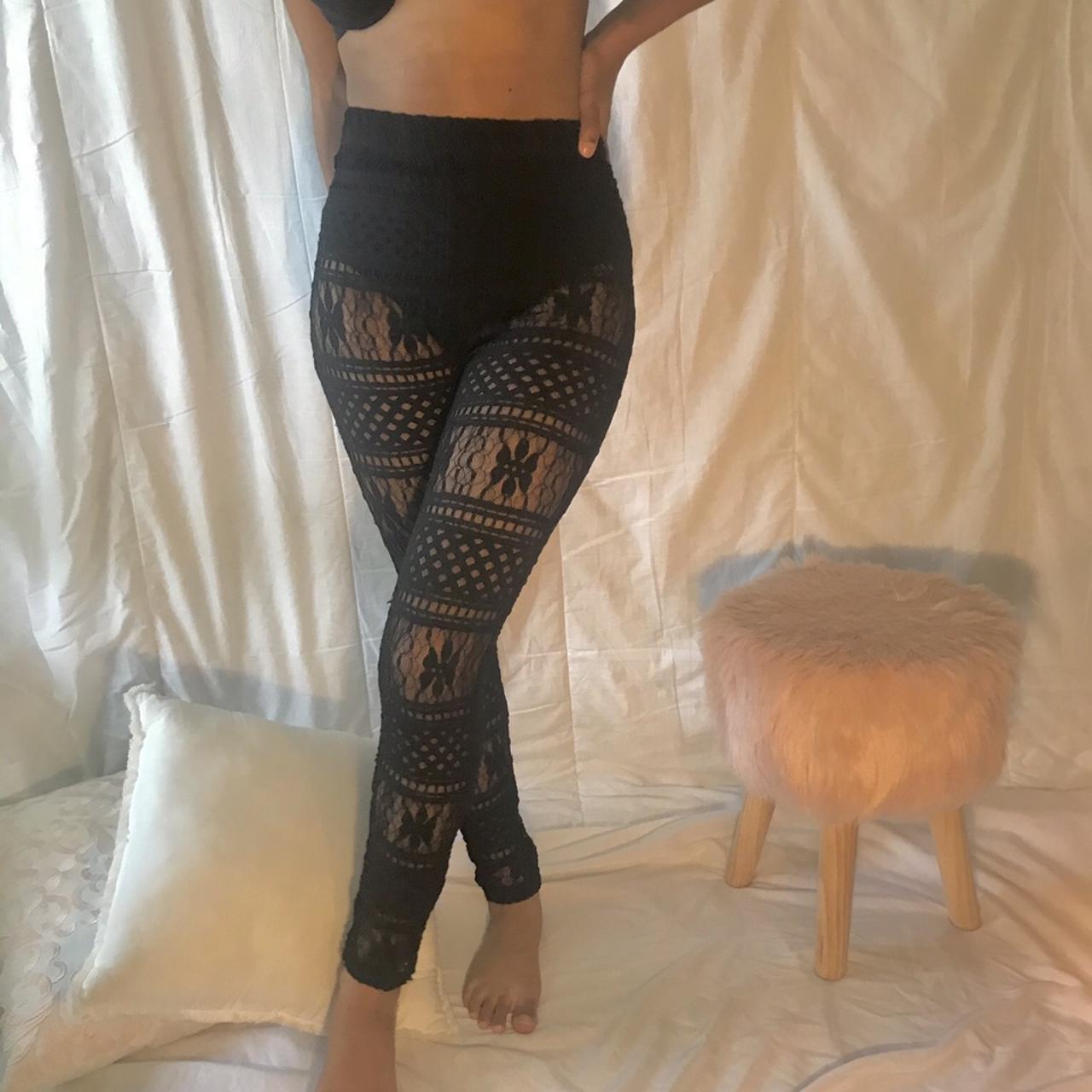 Anna Sui completely see through leggings (model is - Depop