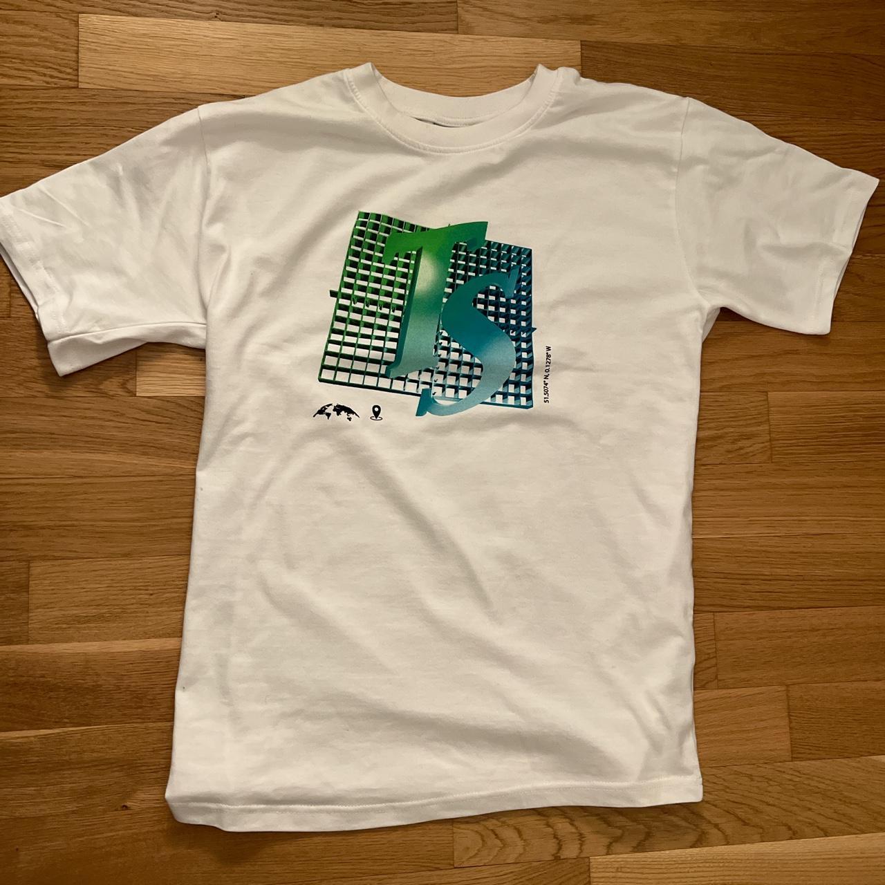 【人気ストリート】Trapstar TS Team Tee Trapstar Tee TS White blue green | Depop