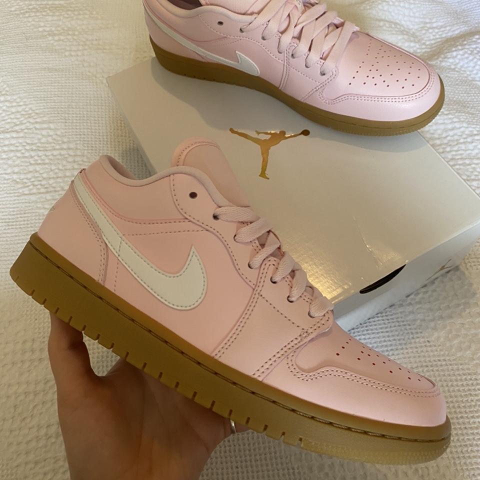 Nike Air Jordan 1 Low trainers in Arctic Pink with... - Depop