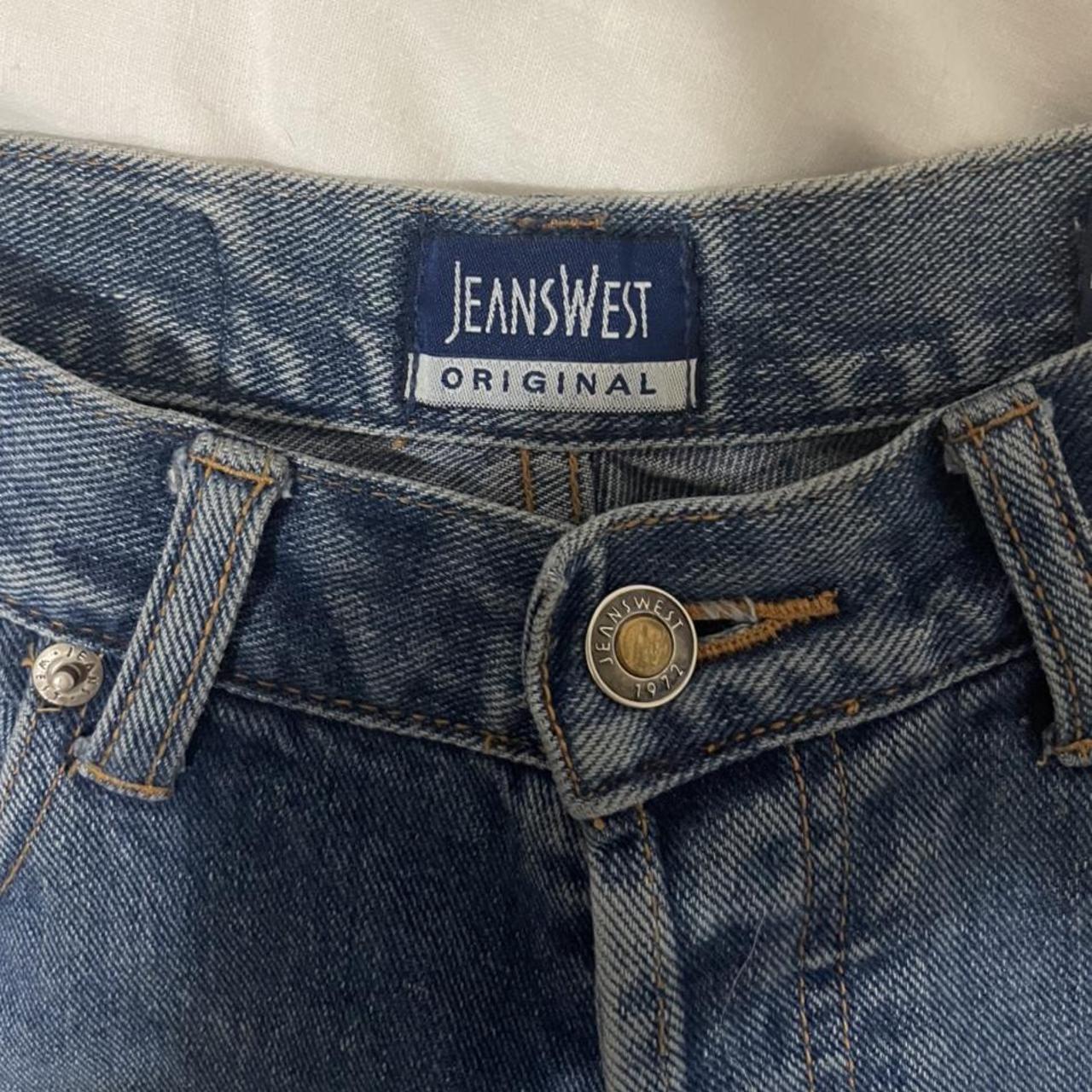 Vintage Jeans West ‘Fits Best’ jeans Size 9, shown... - Depop