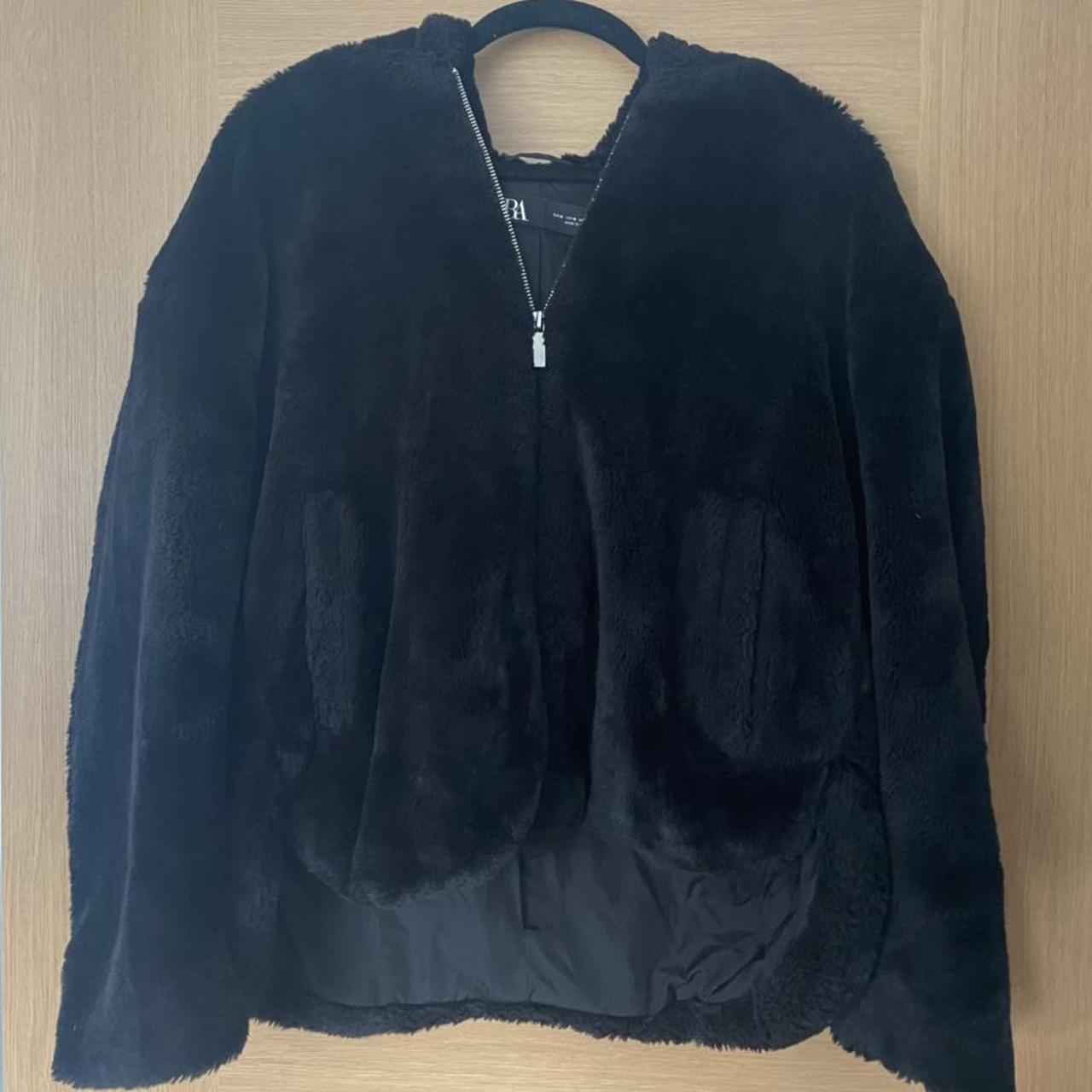 Zara Faux Fur Jacket, paid £50. #zara #fauxfur - Depop