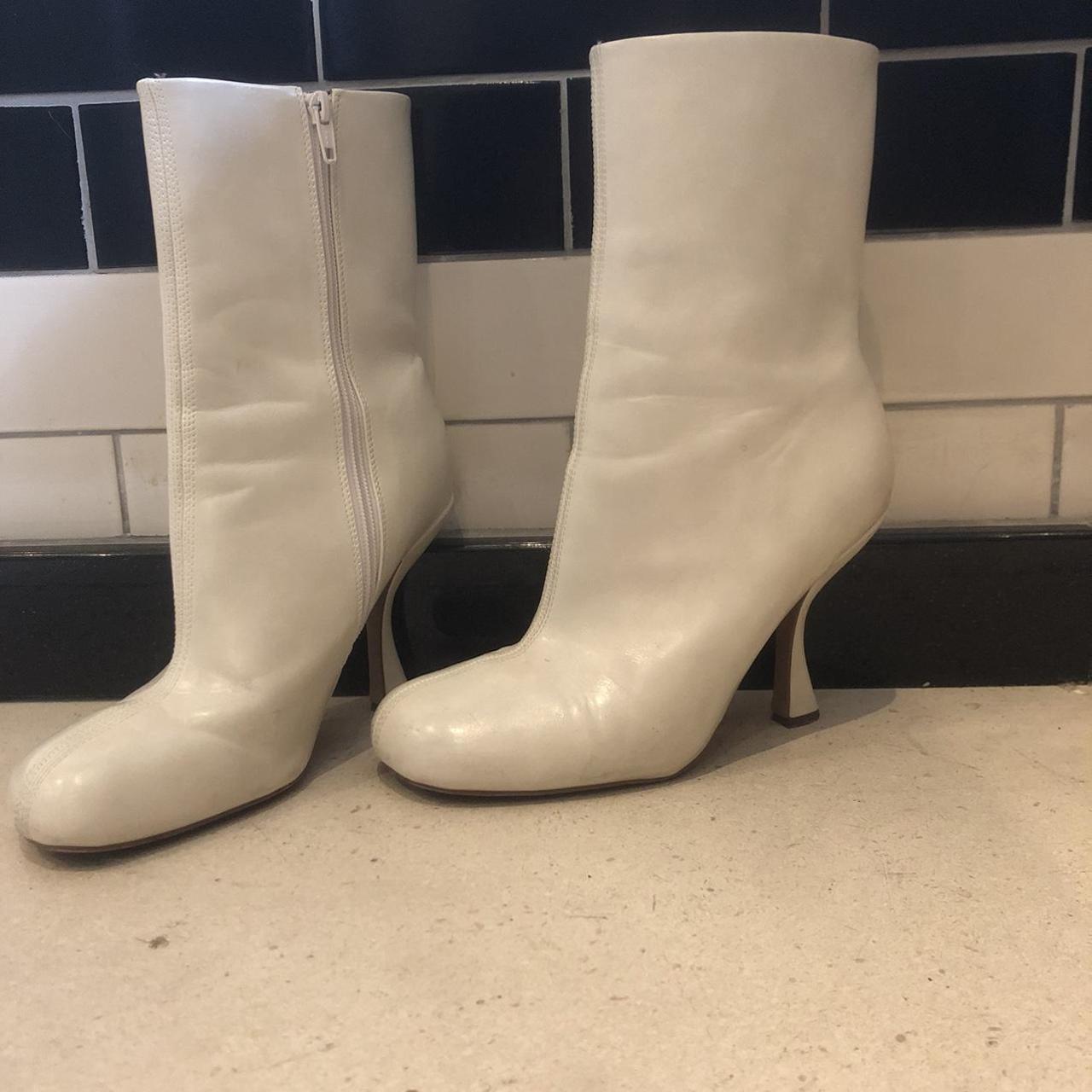 asos cream ankle boots