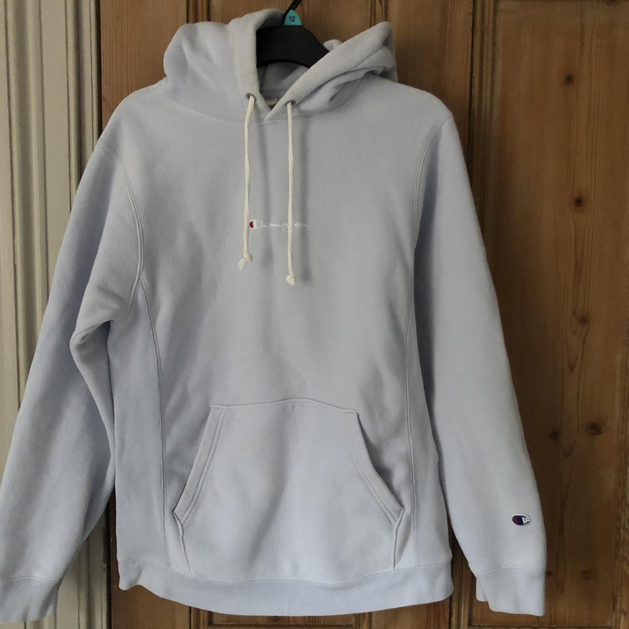 Plain white best sale champion hoodie