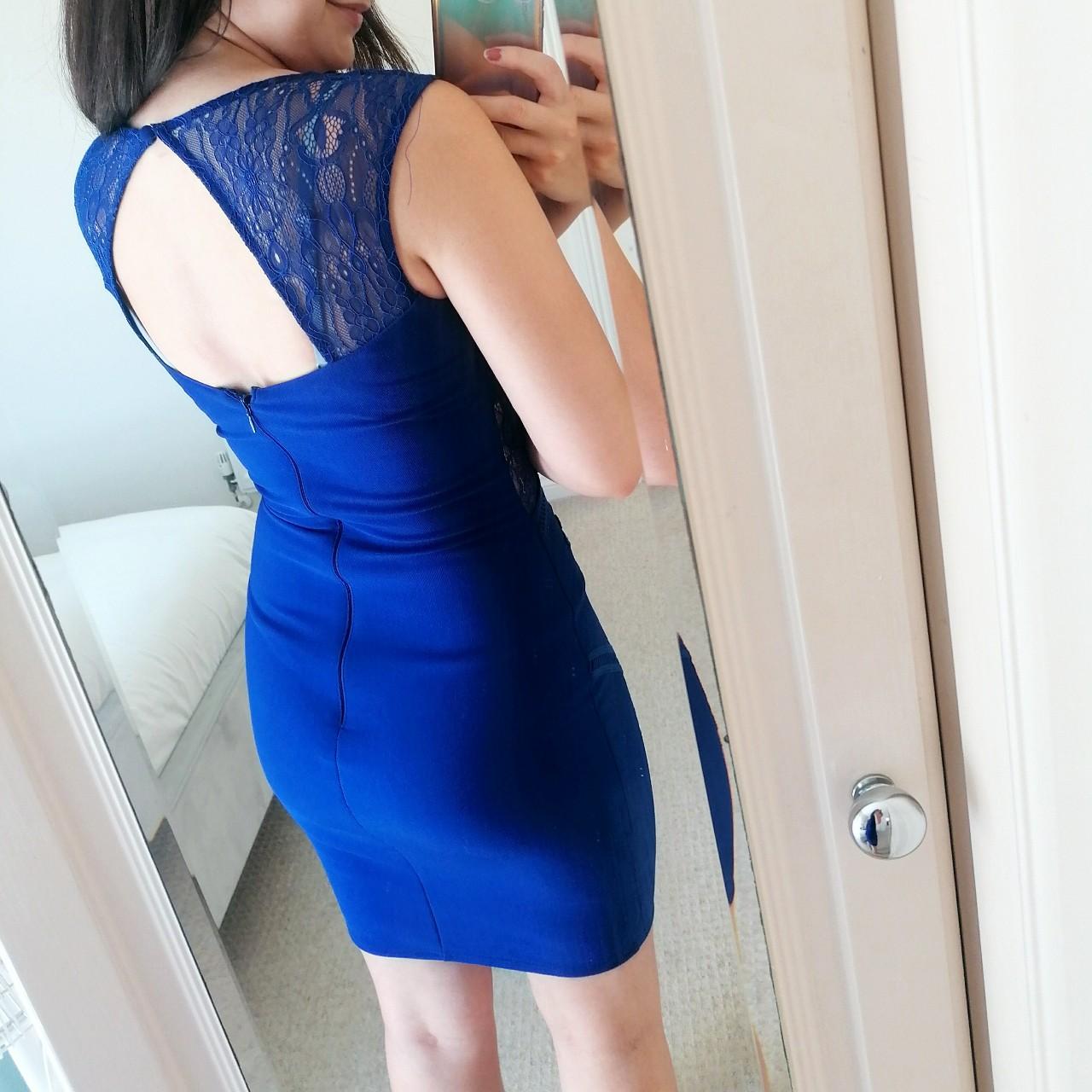 Lipsy electric blue formal bodycon dress Michelle - Depop