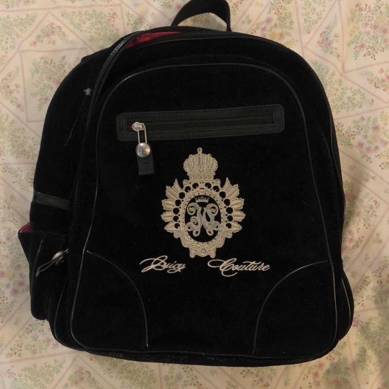 Juicy couture mini backpack black Look stylish - Depop