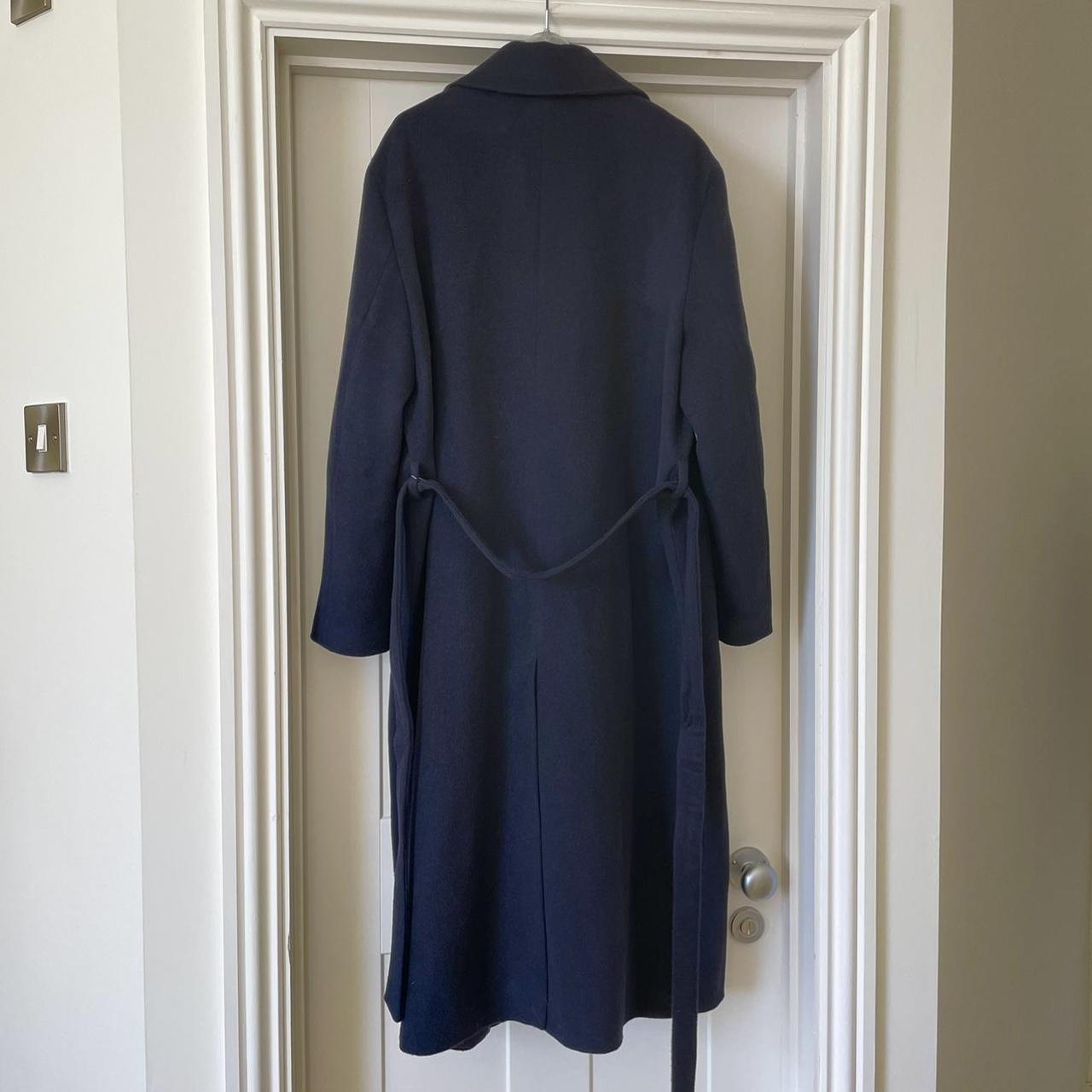 & OTHER STORIES oversized wool coat with belt. Navy... - Depop