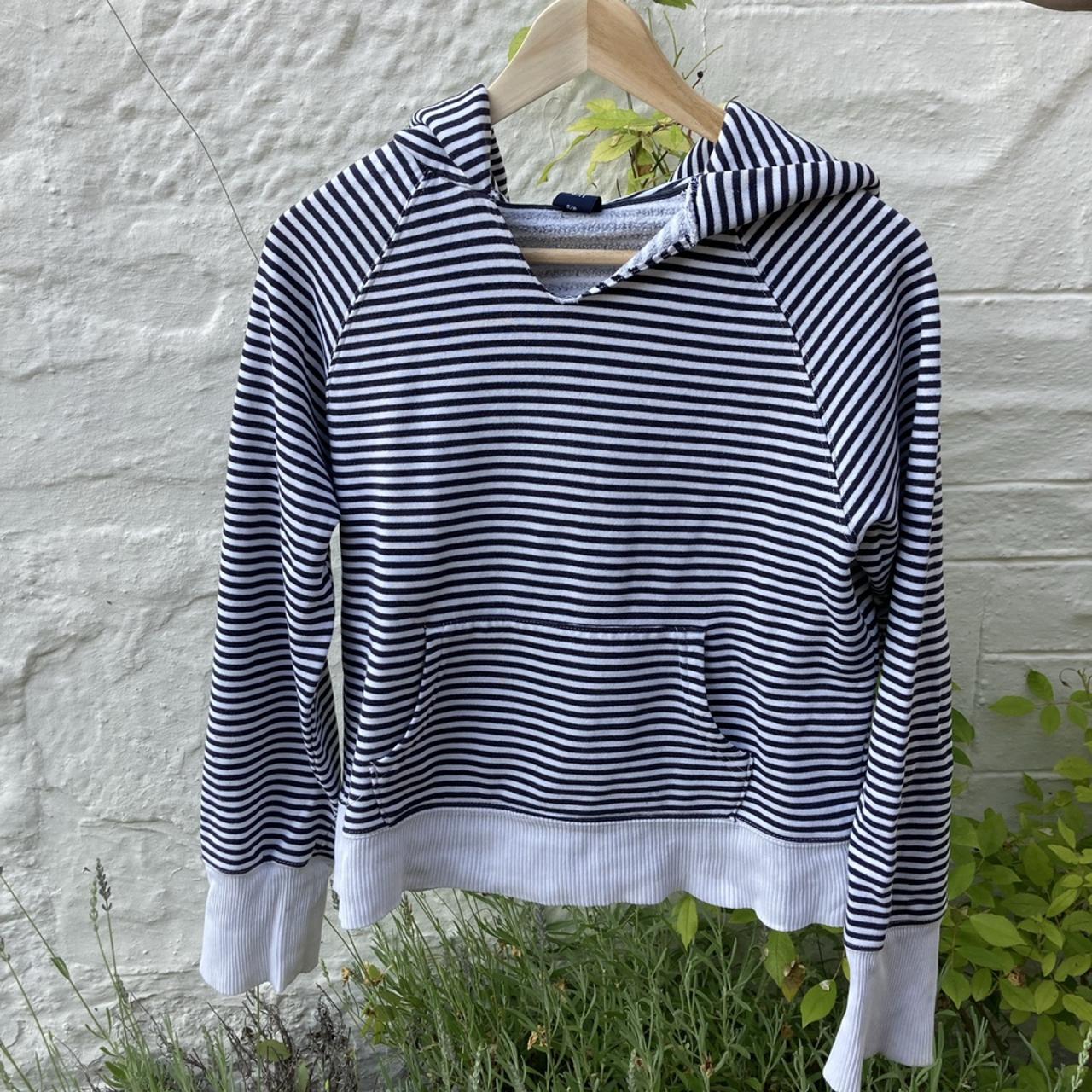 Vintage GAP Striped Hoodie. So Comfy Slightly... - Depop