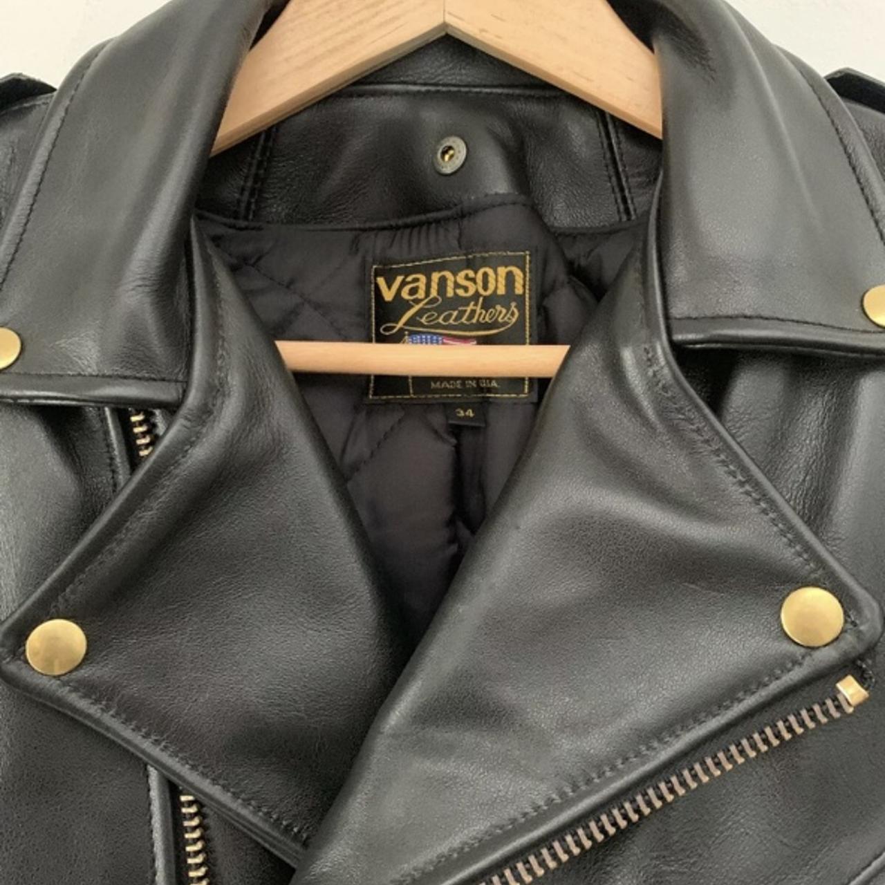 VANSON C2 leather biker jacket - size 34, I picked...