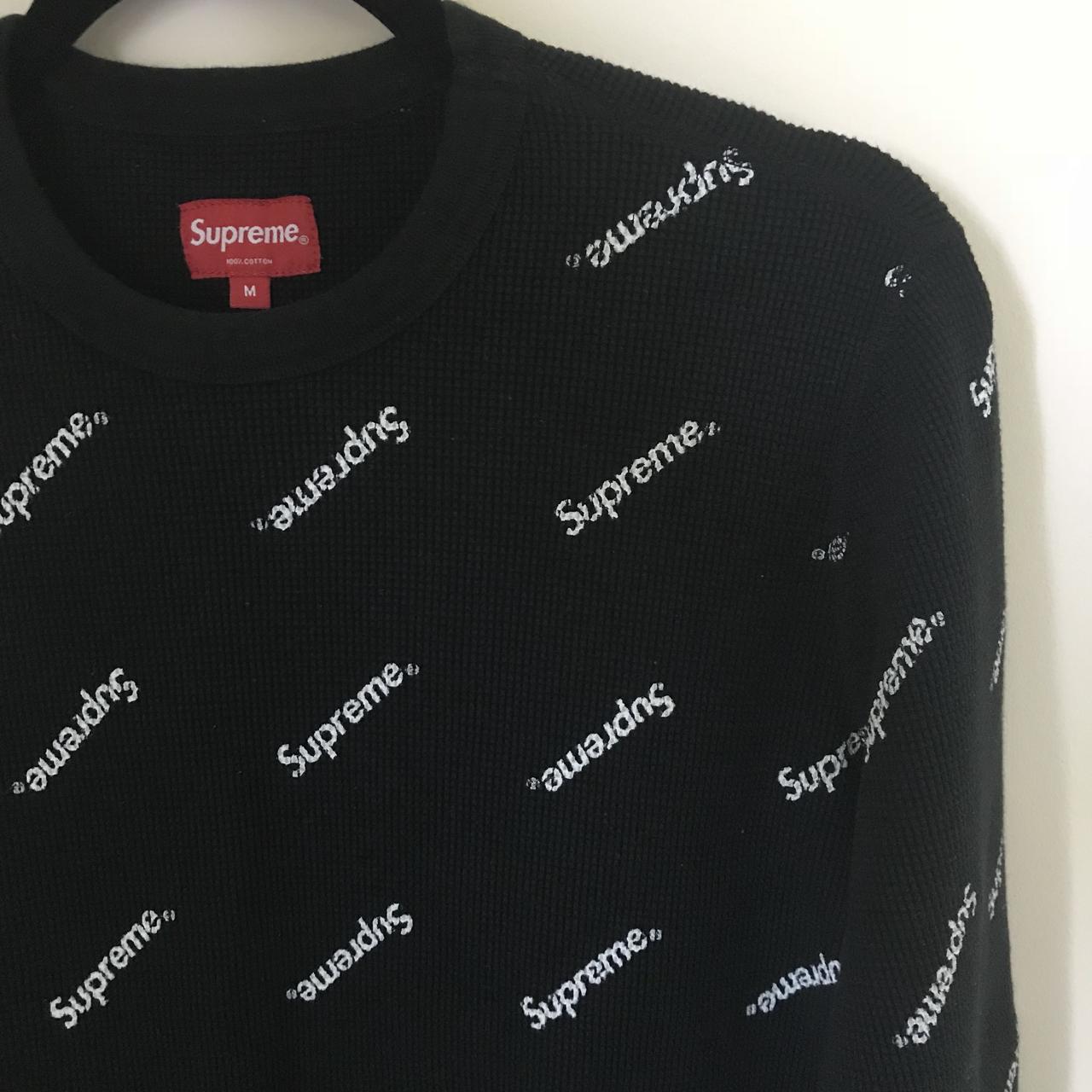 Supreme Logo Waffle Thermal FW15, Size M, Condition...