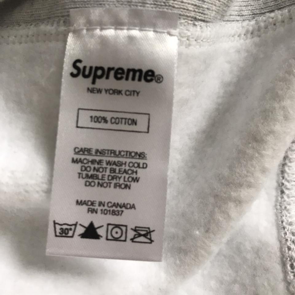 Supreme Box Logo Crewneck FW18 Ash Grey Size M NTDS... - Depop