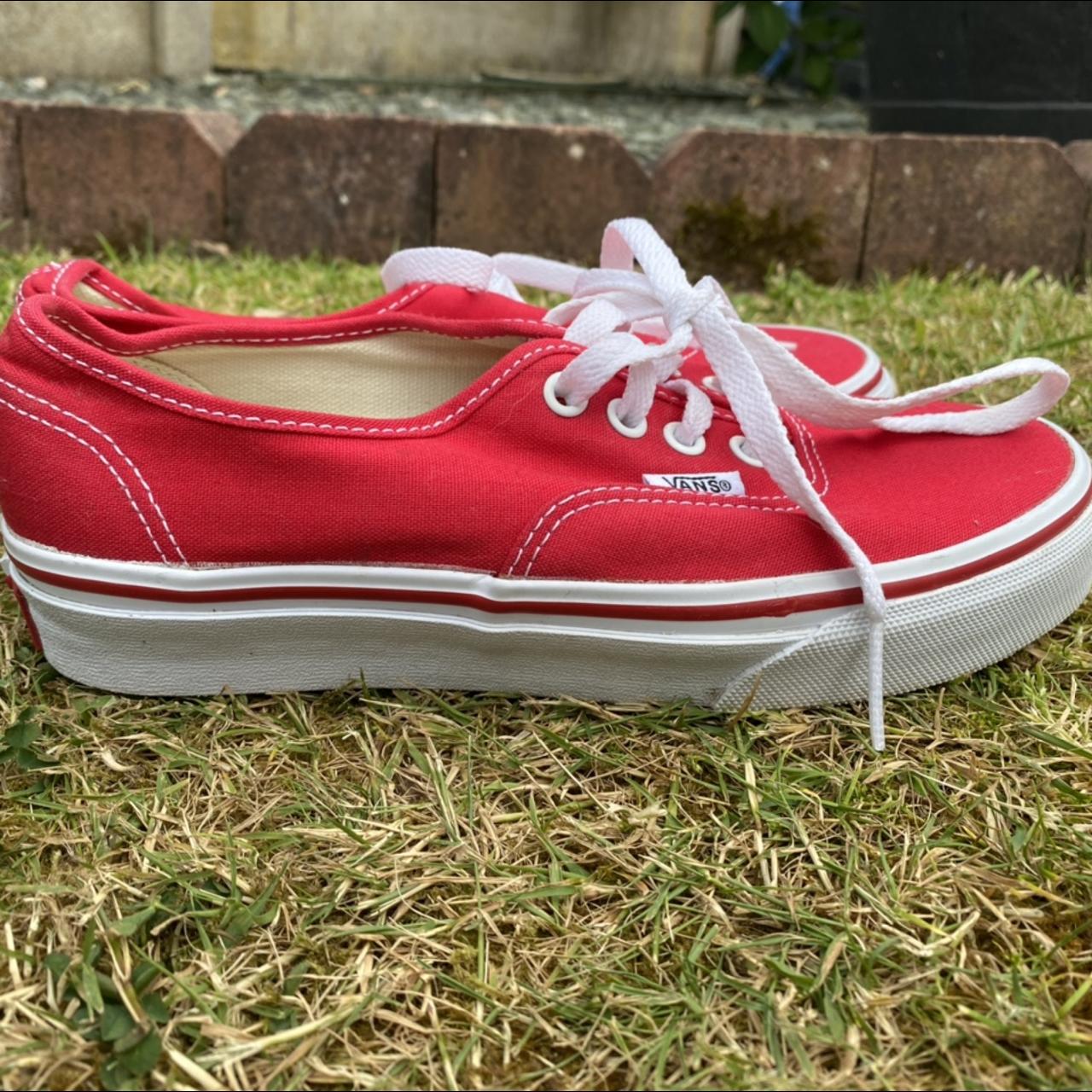 red vans size 4