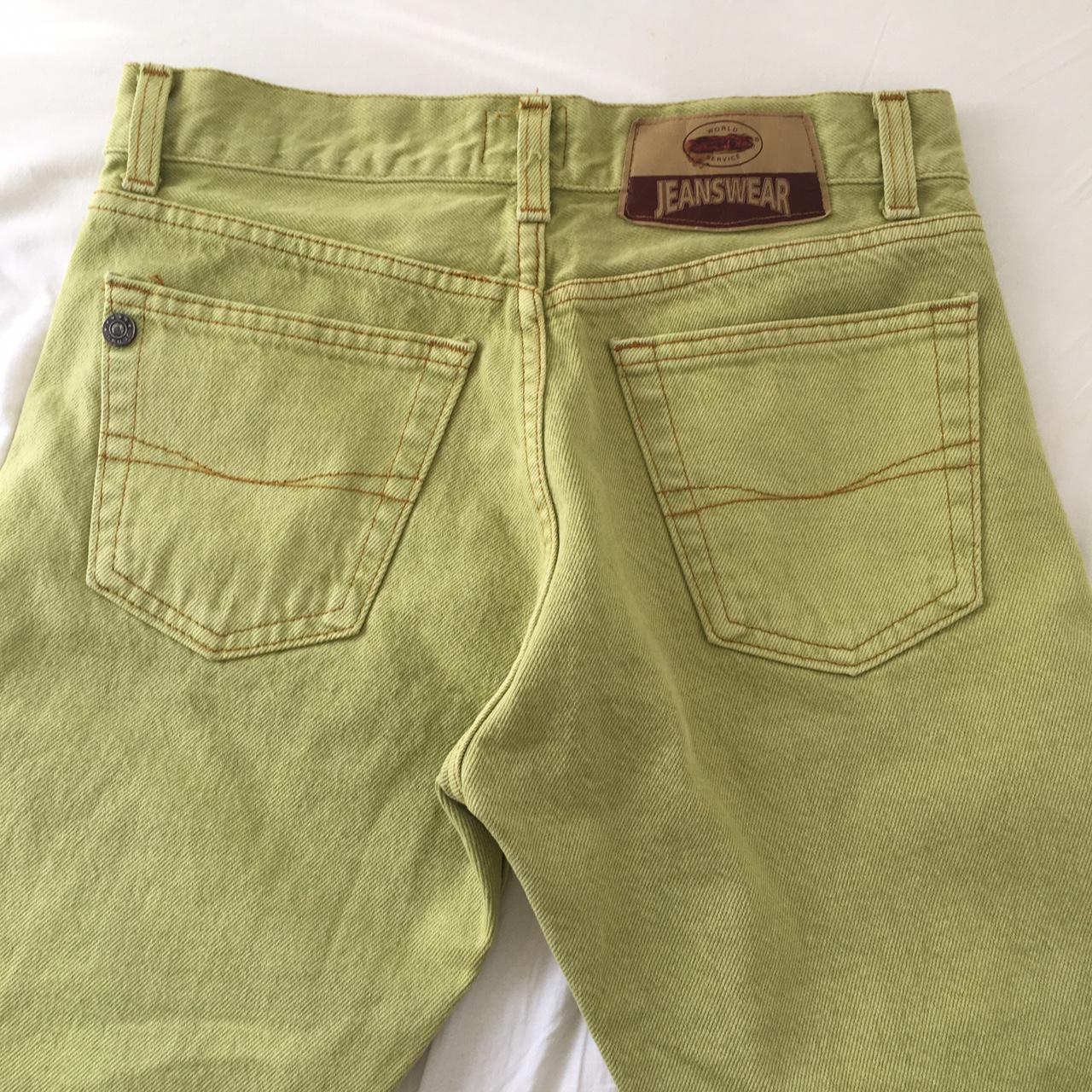 VINTAGE high waisted pistachio jeans EUR 36 - 38 /... - Depop