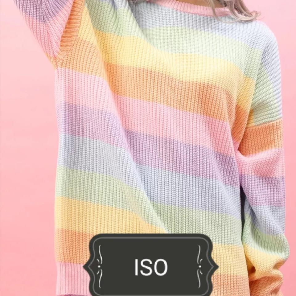 Wc pastel deals rainbow sweater