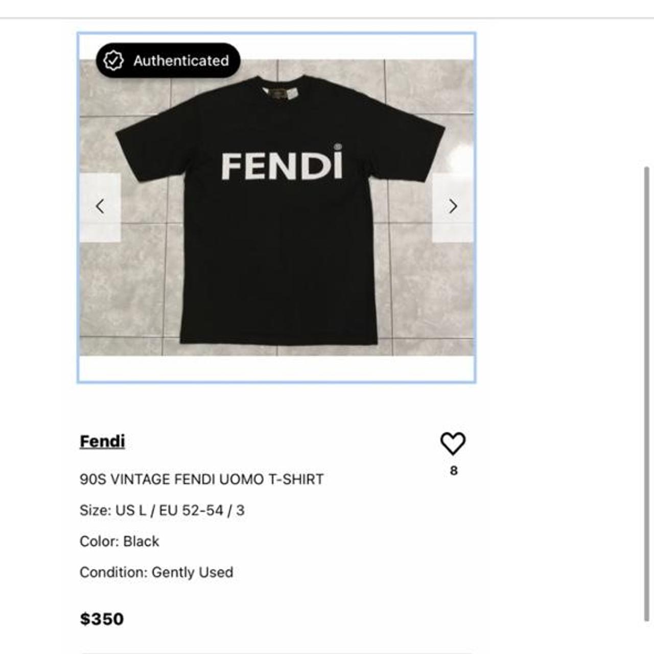 Fendi Men's Black T-shirt (3)