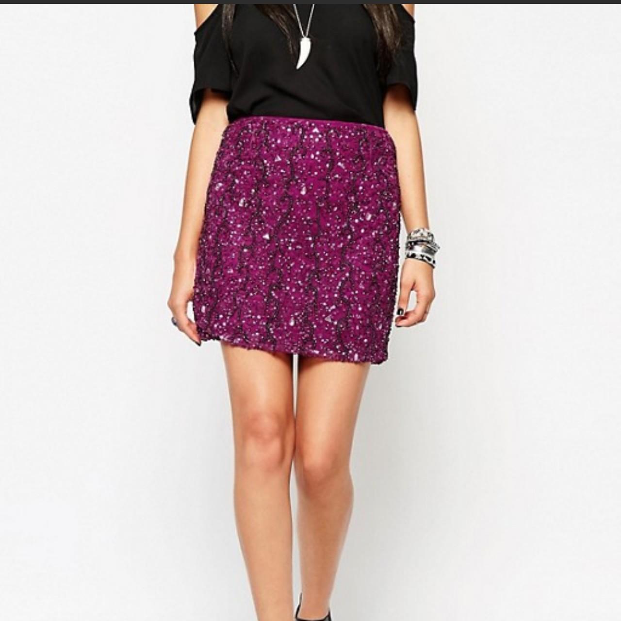 Sequin tinsel clearance mini skirt oasis